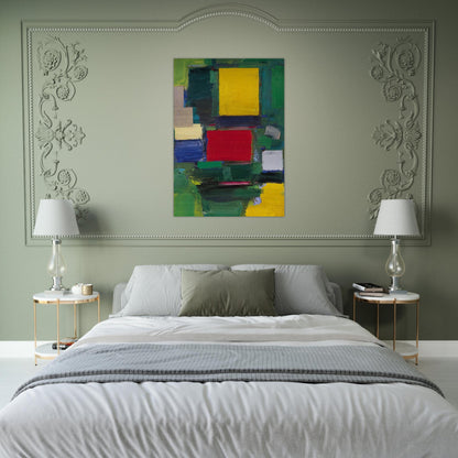 The Gate - Hans Hofmann Brushed Aluminum Print - 70x100 cm / 28x40 inches | Hans Hofmann Aluminum Print | Hans Hofmann Prints