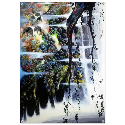 Seaside Wilderness - Eyvind Earle Acrylic Print - 70x100 cm / 28x40″ inches