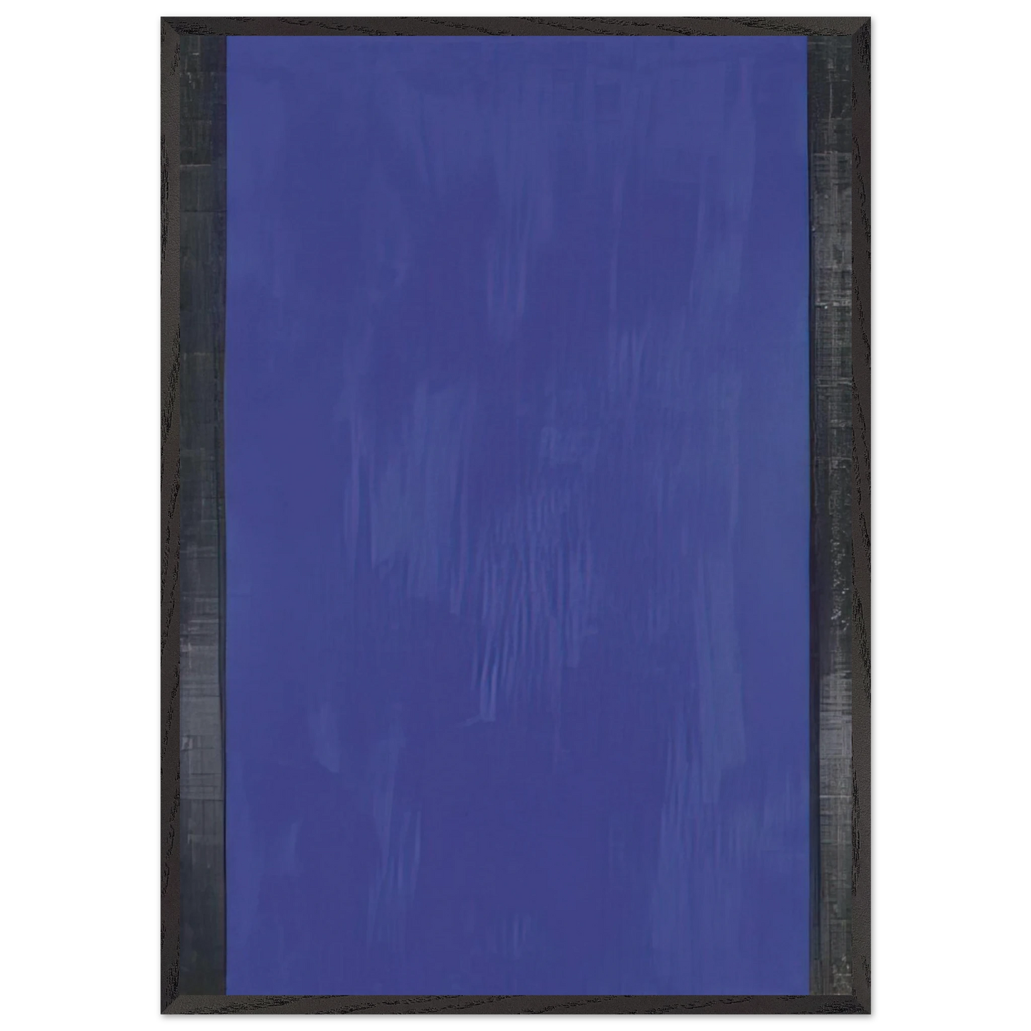 Untitled blue - Color Field Painting - Gunther Forg 70x100 cm / 28x40 inches Framed Art Print – Black Wooden Frame