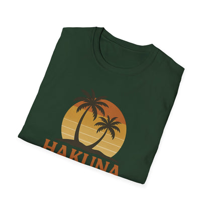 Hakuna Matata T-shirt rétro graphique, T-shirt à l'humeur positive "Pas de soucis", T-shirt inspiré des années 90, Haut avec citation feel-good, Cadeau unisexe