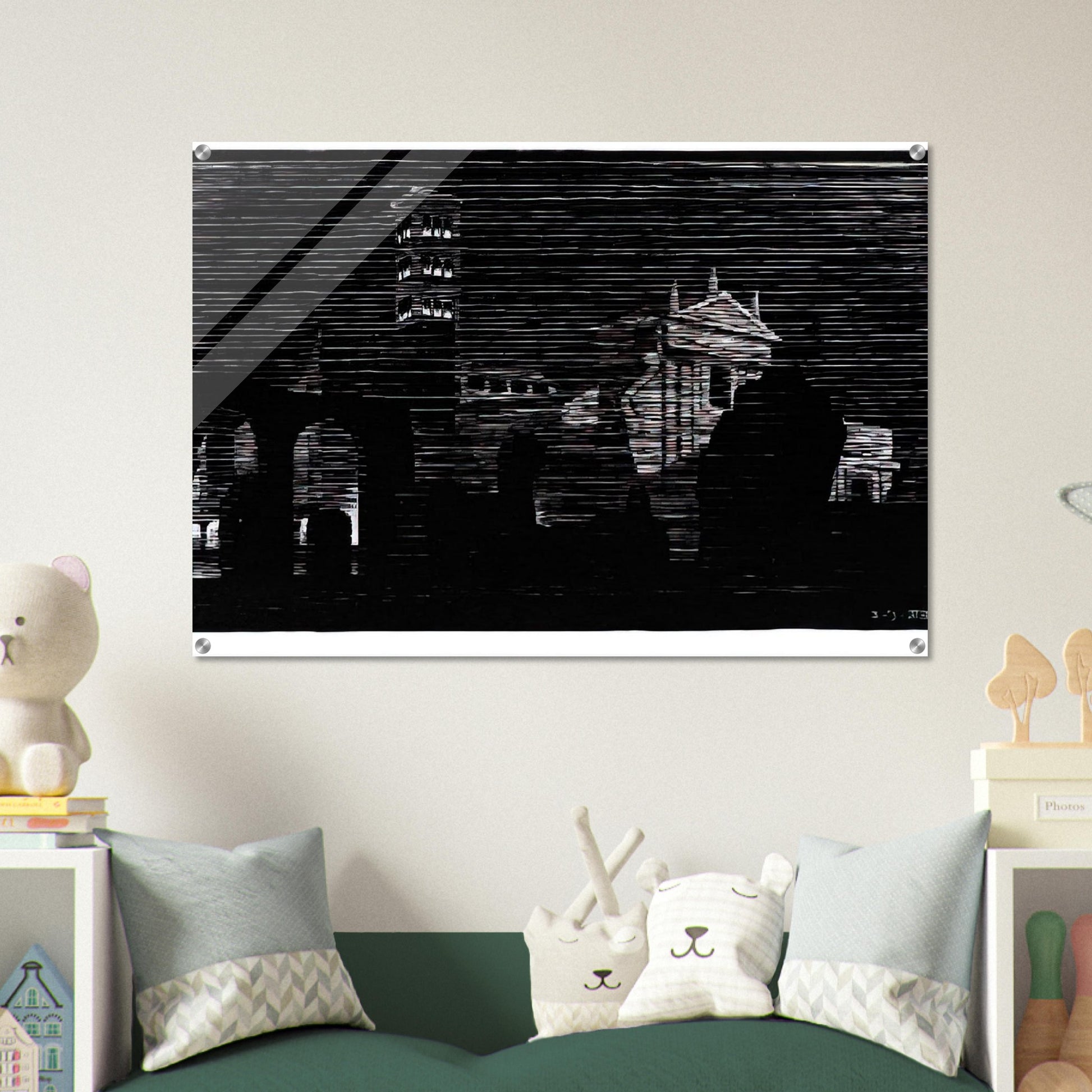 NOCTURNAL ROME 2 - MC Escher Acrylic Print - 70x100 cm / 28x40″ inches | MC Escher Wall Art | MC Escher Prints