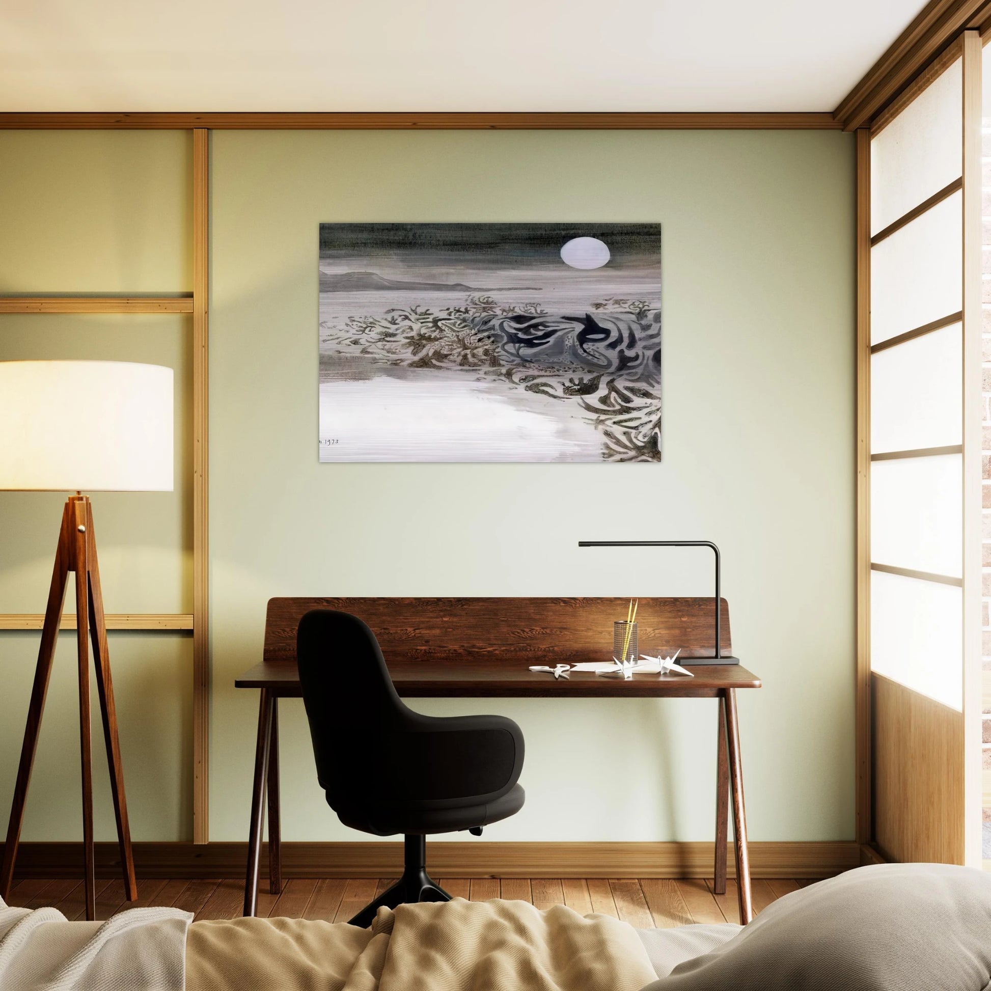 Coastal landscape - 1973 - Mary Fedden Brushed Aluminum Print - 70x100 cm / 28x40 inches | Mary Fedden Aluminum Print | Mary Fedden Prints