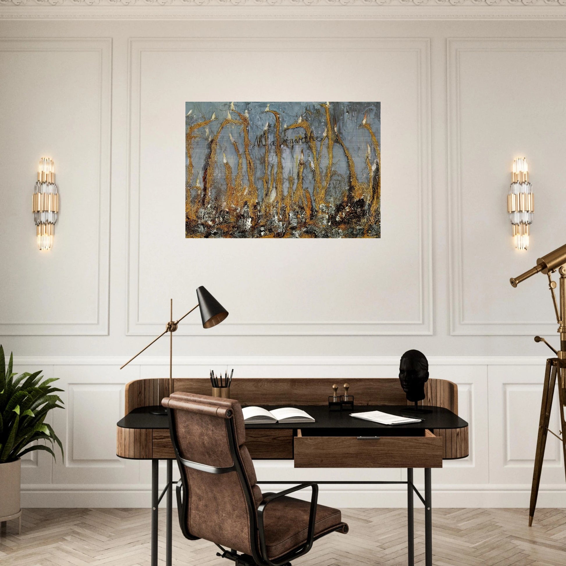 MARGARETHE - Anselm Kiefer Brushed Aluminum Print - 70x100 cm / 28x40 inches | Anselm Kiefer Aluminum Print | Anselm Kiefer Prints