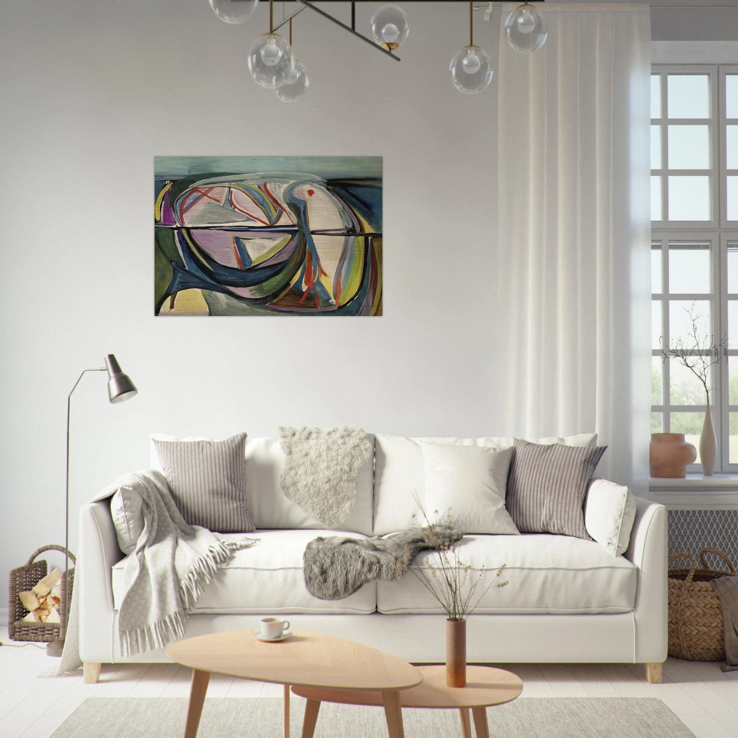 Untitled - 1948 - Bram van Velde Brushed Aluminum Print - 70x100 cm / 28x40 inches | Bram van Velde Aluminum Print | Bram van Velde Prints