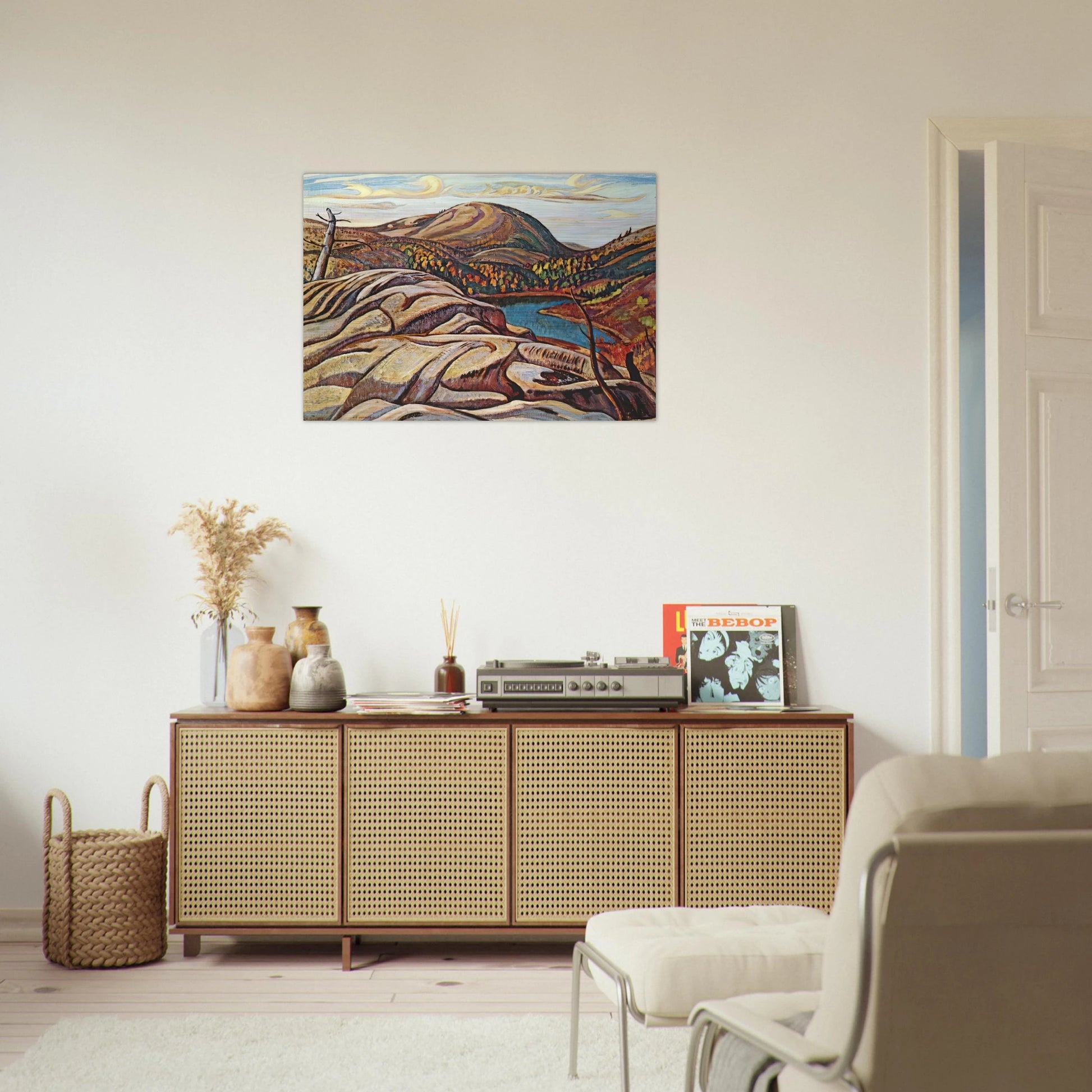 Nellie Lake - 1933 - A.Y. Jackson Brushed Aluminum Print - 70x100 cm / 28x40 inches | A.Y. Jackson Aluminum Print | A.Y. Jackson Prints