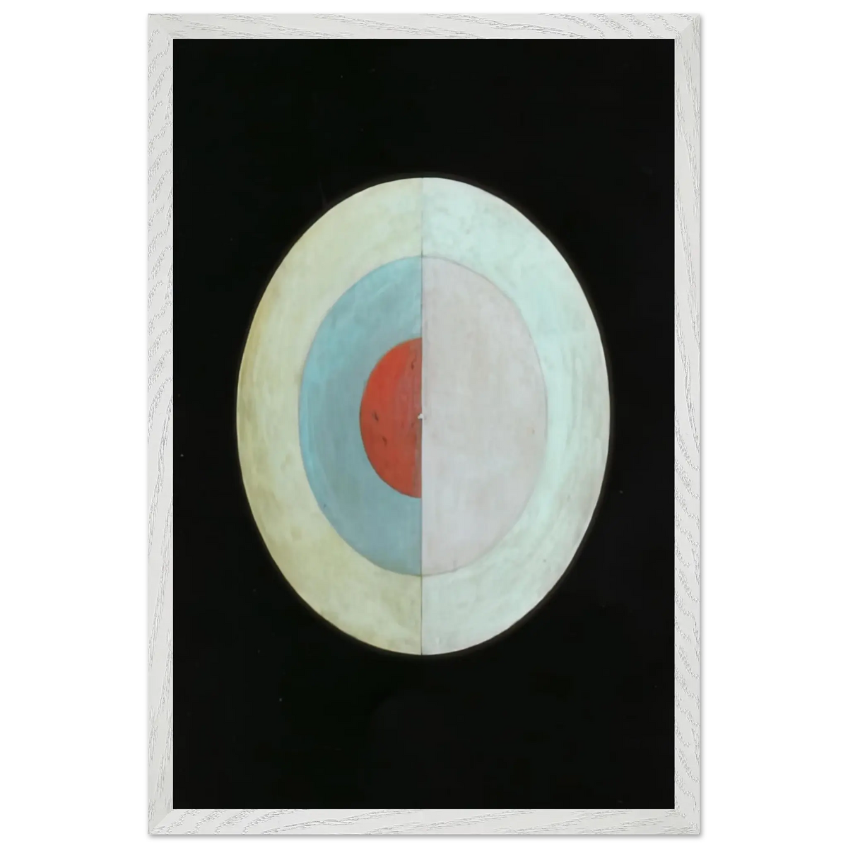 Hilma af Klint - THE SWAN NO 16 1915 Wall art - 45x60 cm / 18x24 Inches - Premium Wooden Framed Poster With Fine Art Paper - Black frame