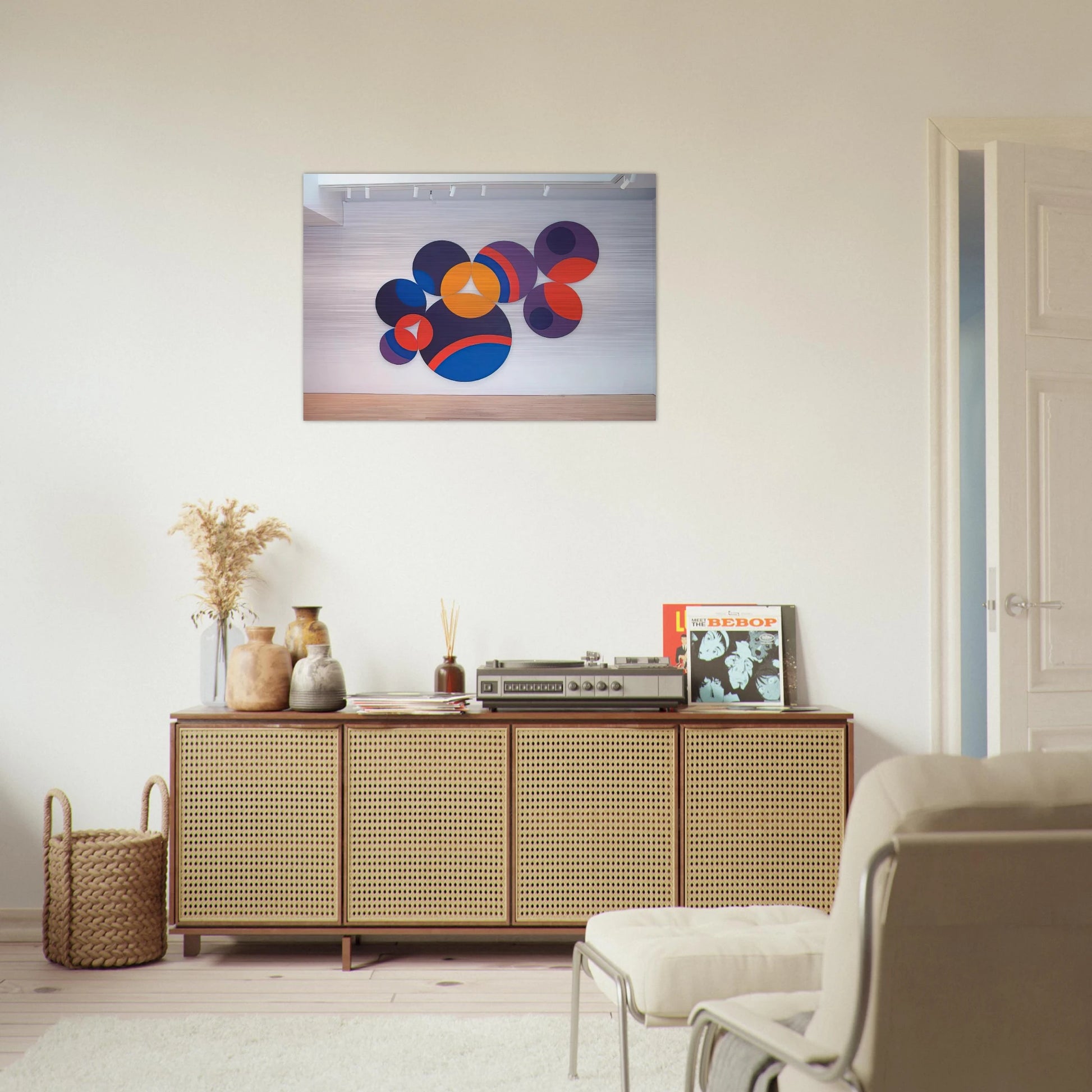 Constellation Twelve Circles - 1969 - Leon Polk Smith Brushed Aluminum Print - 70x100 cm / 28x40 inches | Leon Polk Smith Aluminum Print | Leon Polk Smith Prints