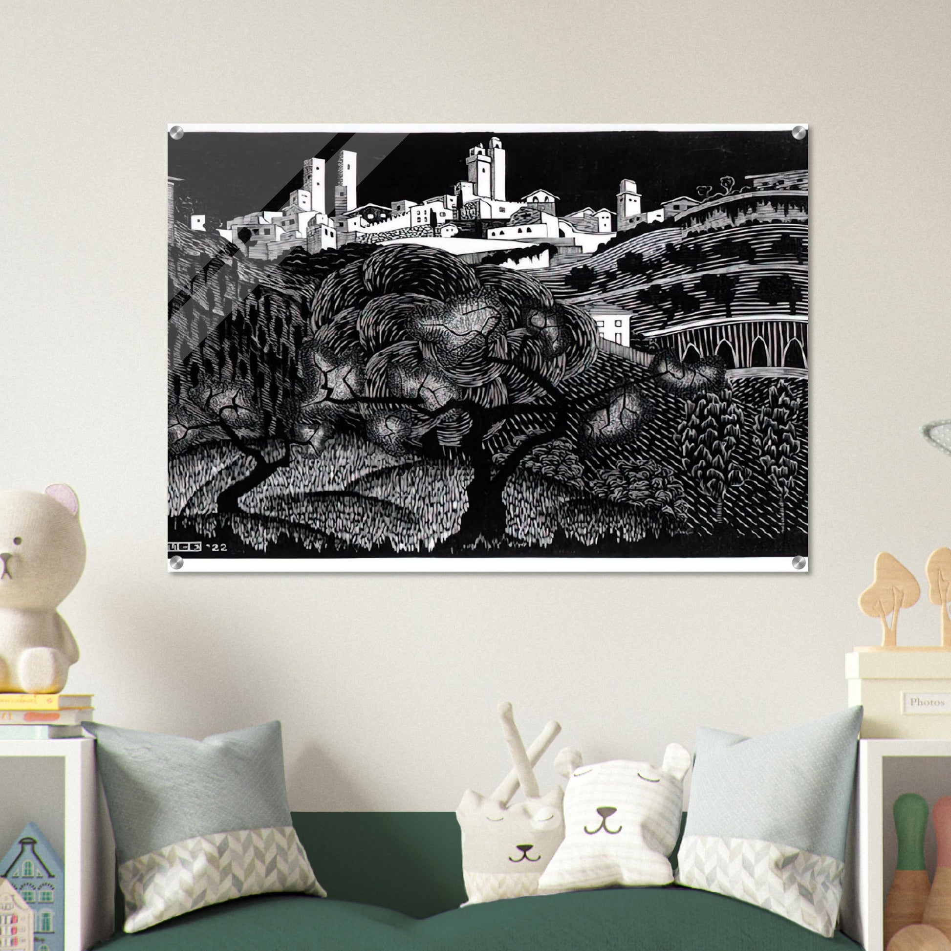 ESCHER (10) - MC Escher Acrylic Print - 70x100 cm / 28x40″ inches | Maurits Cornelis Escher Prints