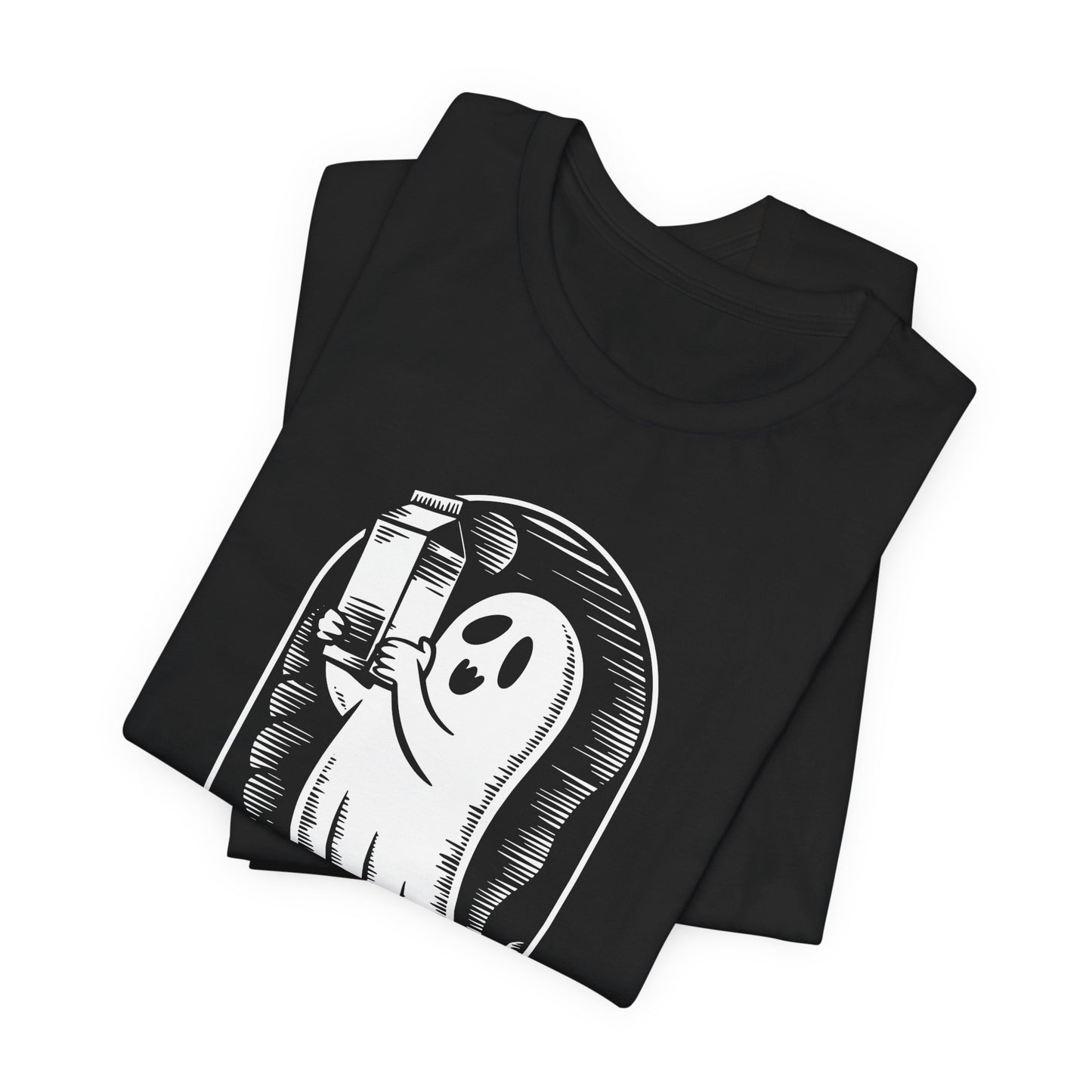 just un père qui revient toujours avec du lait t-shirt Halloween - T-shirt unisexe en jersey à manches courtes