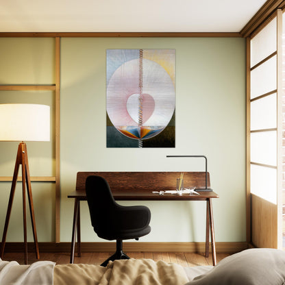 WHAT A HUMAN BEING IS 1910 - Hilma af Klint Brushed Aluminum Print - 70x100 cm / 28x40 inches | Hilma af Klint Aluminum Print | Hilma af Klint Prints