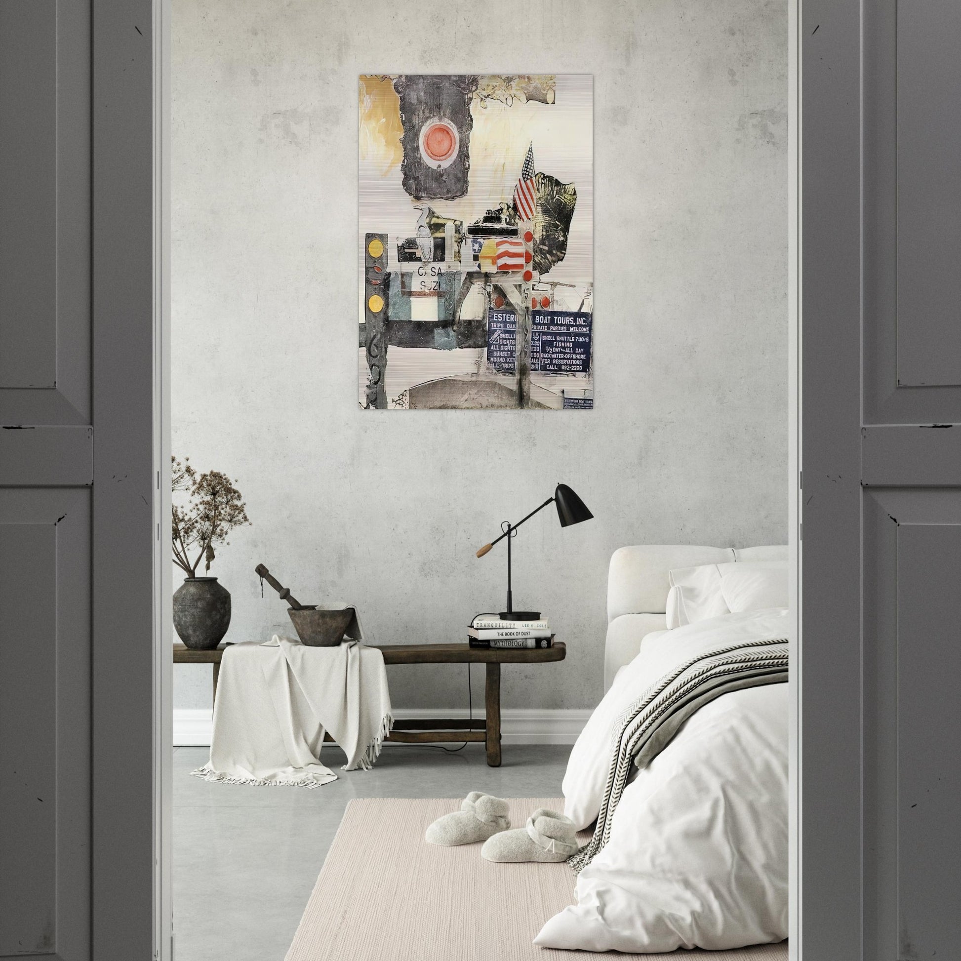 CAPTIVA CODA 2002 - Robert Rauschenberg Brushed Aluminum Print - 70x100 cm / 28x40 inches | Robert Rauschenberg Aluminum Print | Robert Rauschenberg Prints