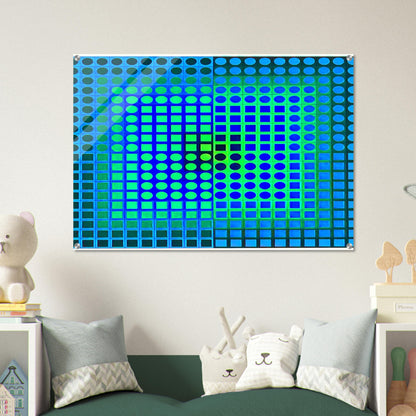 Zoeld V - 1967 - Victor Vasarely Acrylic Print - 70x100 cm / 28x40″ inches
