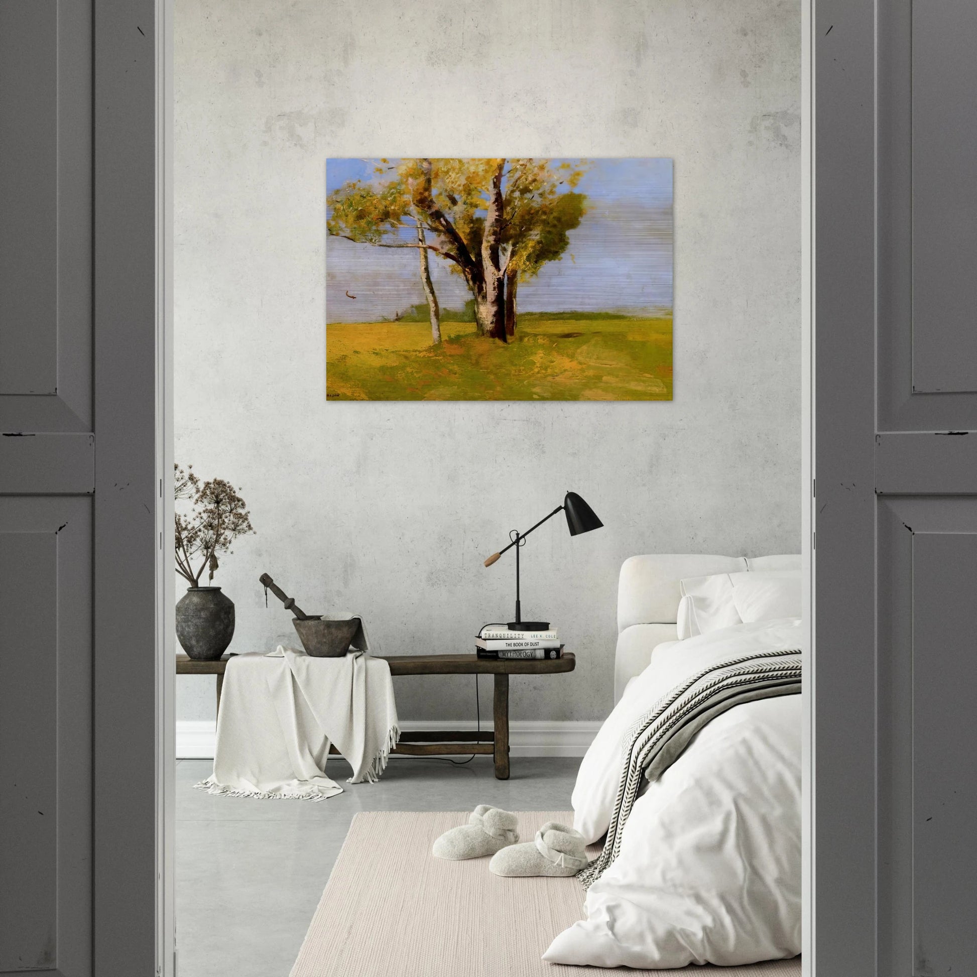 TREES - Odilon Redon Brushed Aluminum Print - 70x100 cm / 28x40 inches | Odilon Redon Aluminum Print | Odilon Redon Prints