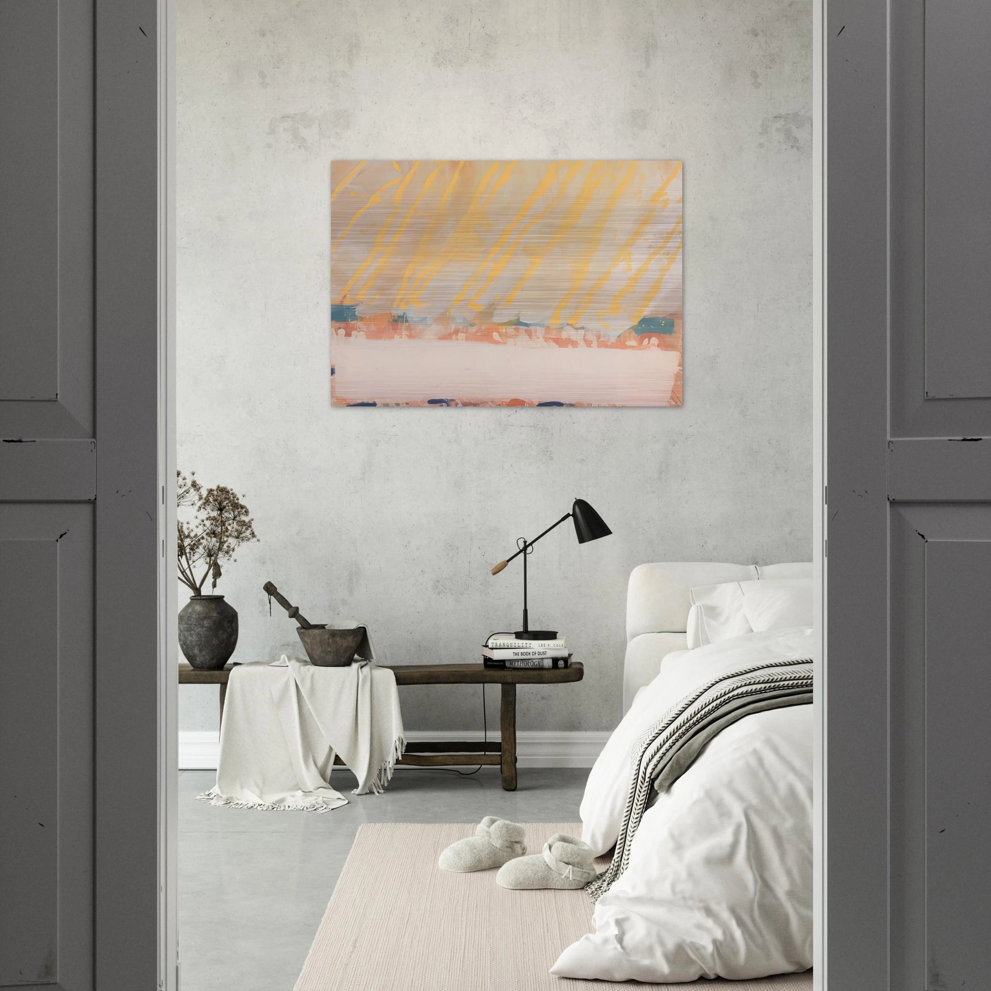 Paradise - 1979 - Albert Irvin Brushed Aluminum Print - 70x100 cm / 28x40 inches | Albert Irvin Aluminum Print | Albert Irvin Prints