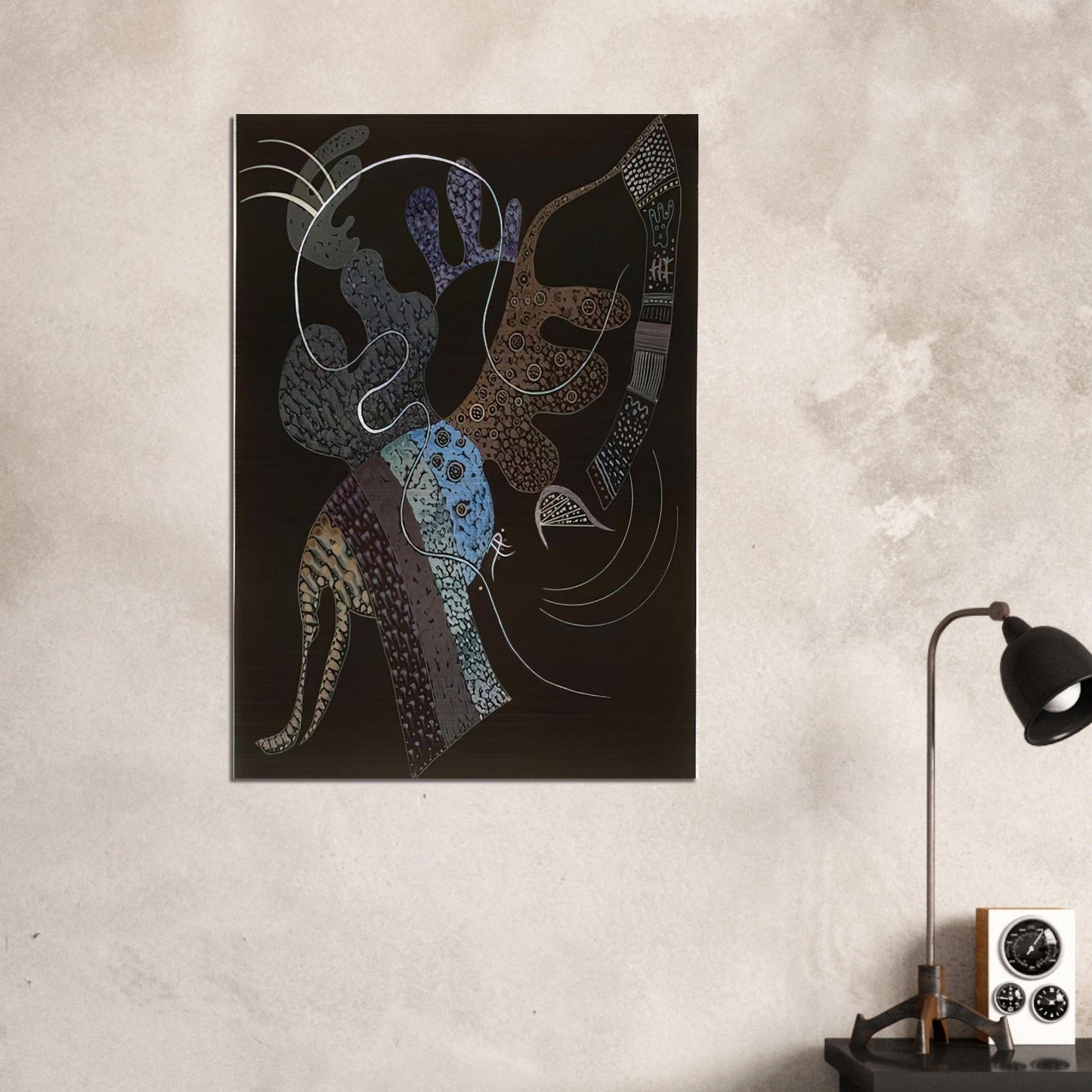 WHITE LINE 1936 - Wassily Kandinsky Brushed Aluminum Print - 70x100 cm / 28x40 inches | Wassily Kandinsky Aluminum Print | Wassily Kandinsky Prints