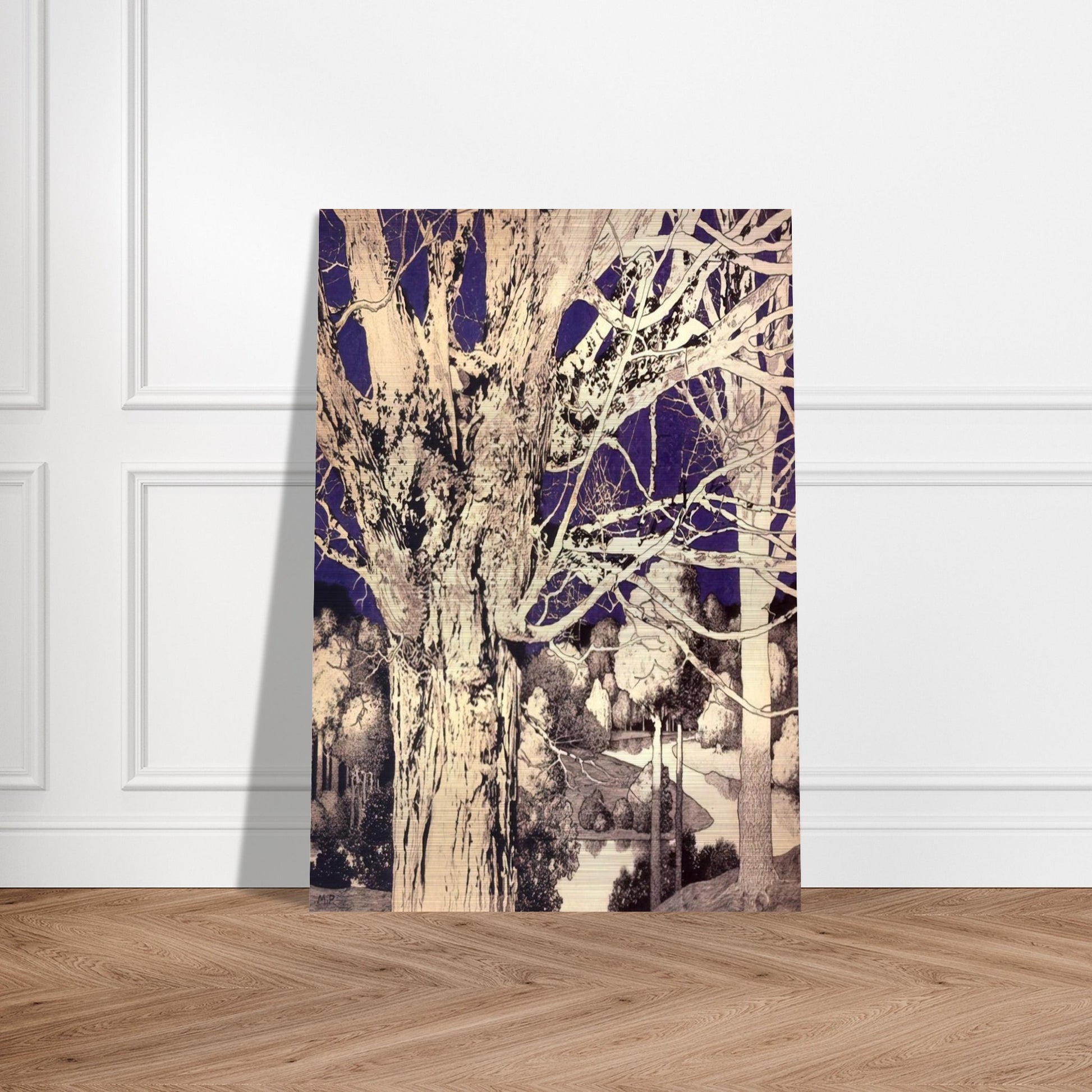 Solitude - Maxfield Parrish Brushed Aluminum Print - 70x100 cm / 28x40 inches | Maxfield Parrish Aluminum Print | Maxfield Parrish Prints