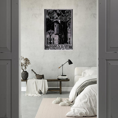 EMBLEMATA RETREAT - MC Escher Brushed Aluminum Print - 70x100 cm / 28x40 inches | MC Escher Aluminum Print | MC Escher Prints