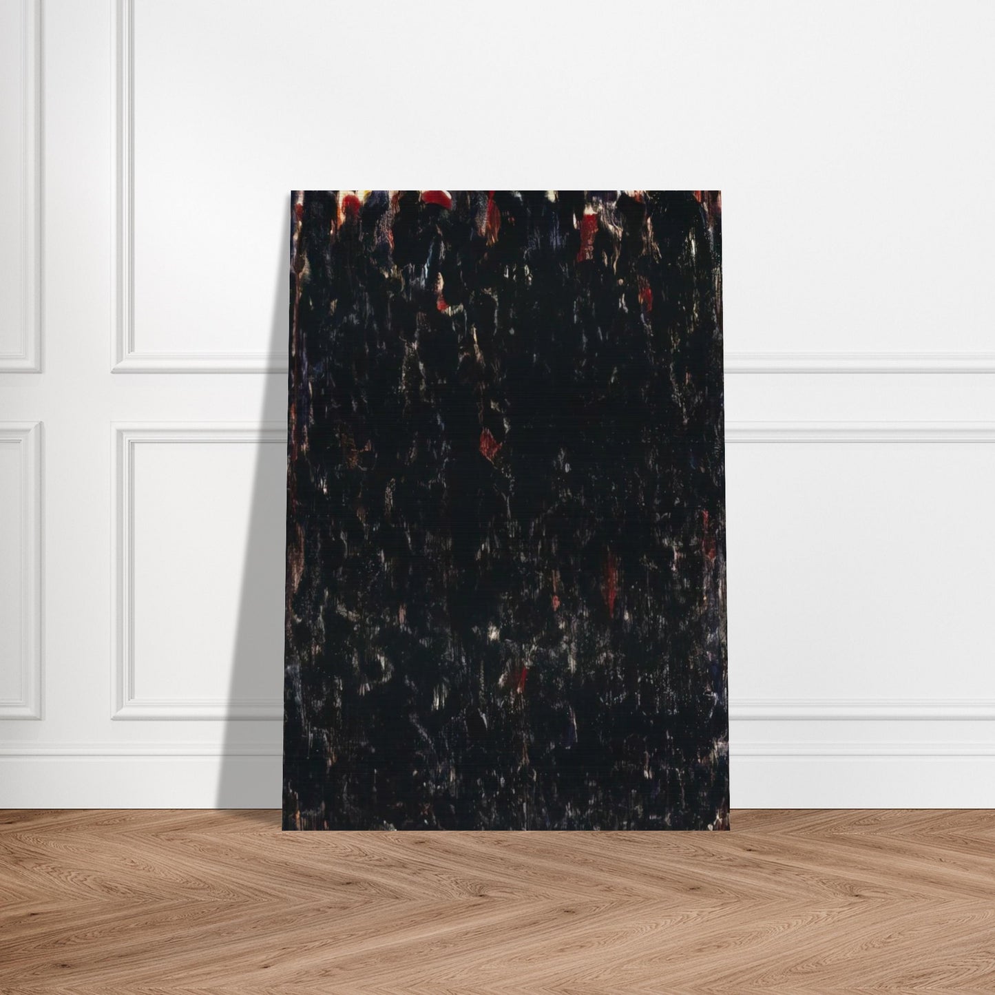 Untitled  Black Clouds  - Sam Francis Brushed Aluminum Print - 70x100 cm / 28x40 inches | Sam Francis Aluminum Print | Sam Francis Prints