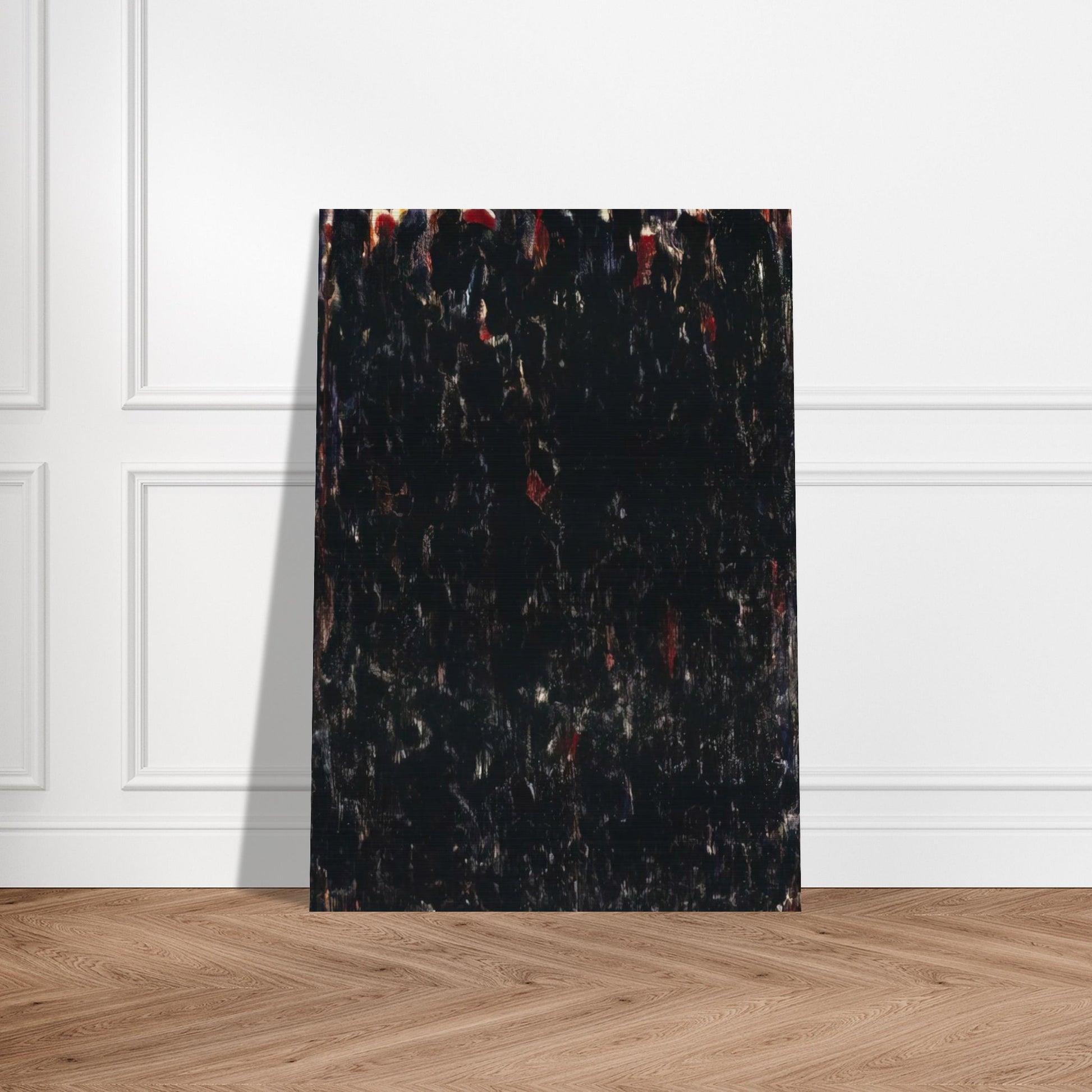 Untitled  Black Clouds  - Sam Francis Brushed Aluminum Print - 70x100 cm / 28x40 inches | Sam Francis Aluminum Print | Sam Francis Prints