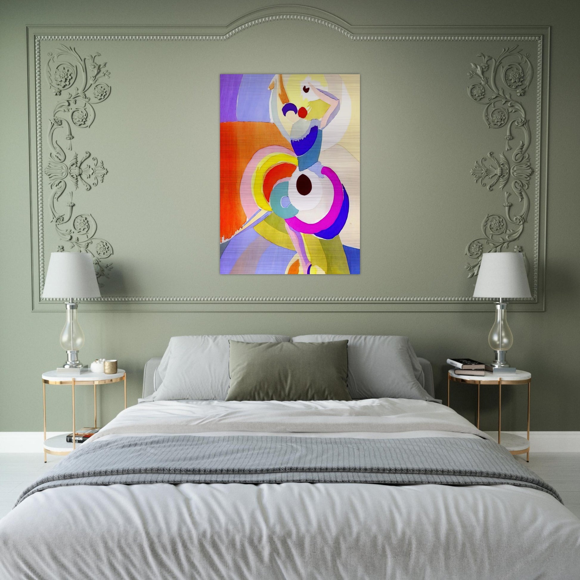 FLAMENCO DANCER - Sonia Delaunay Brushed Aluminum Print - 70x100 cm / 28x40 inches | Sonia Delaunay Aluminum Print | Sonia Delaunay Prints