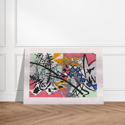 Farbholzschnitt 1952-4 - 1952 - Ernst Wilhelm Nay Brushed Aluminum Print - 70x100 cm / 28x40 inches | Ernst Wilhelm Nay Aluminum Print | Ernst Wilhelm Nay Prints