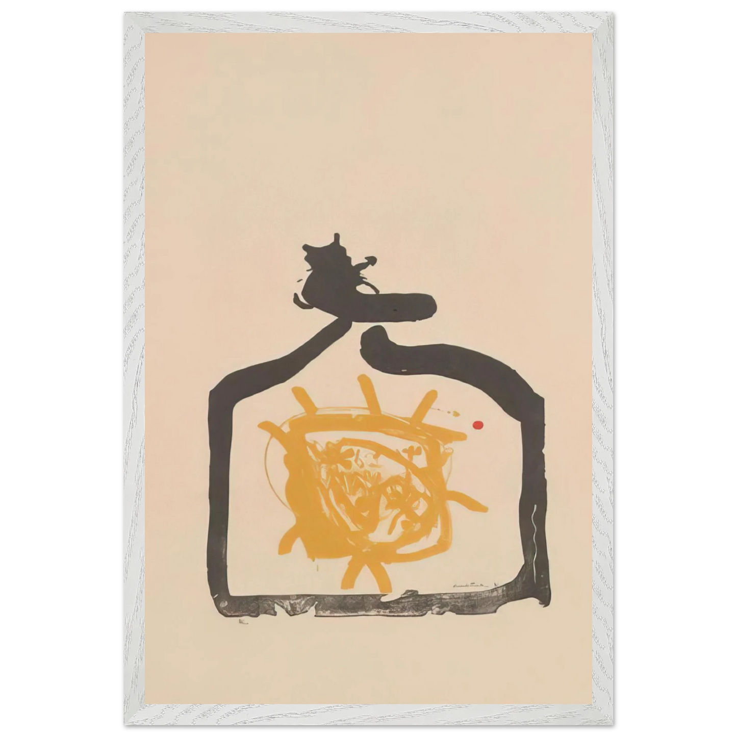 Helen Frankenthaler - May 26th Backwards - 1961 Wall art - 45x60 cm / 18x24 inches - Premium Wooden Framed Poster With Fine Art Paper-canvas - White frame