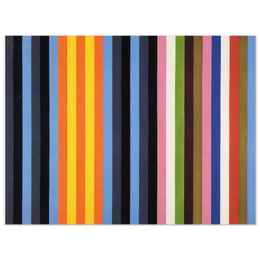 Gene Davis - Flower Machine - 1964  75x100 cm / 30x40inches Fine Art Poster