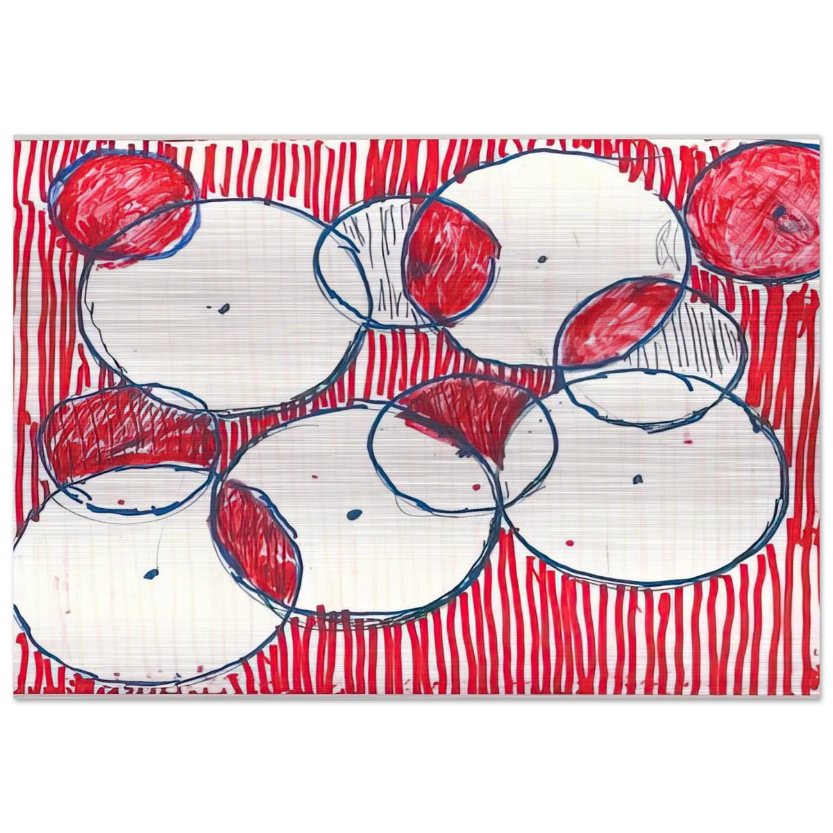 BE CALME OCTOBER 1ST 31ST 2004 - Louise Bourgeois Brushed Aluminum Print - 70x100 cm / 28x40 inches | Louise Bourgeois Aluminum Print | Louise Bourgeois Prints