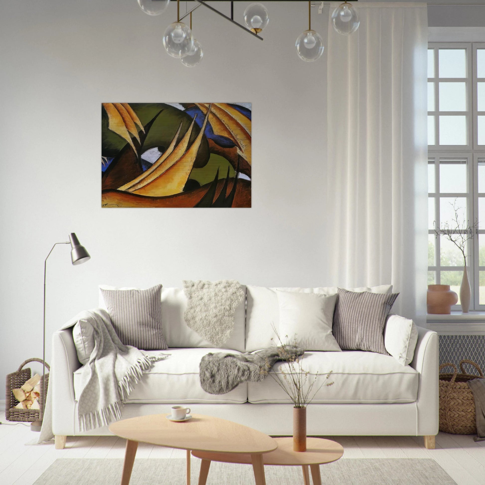 Sails - 1912 - Arthur Dove Brushed Aluminum Print - 70x100 cm / 28x40 inches | Arthur Dove Aluminum Print | Arthur Dove Prints