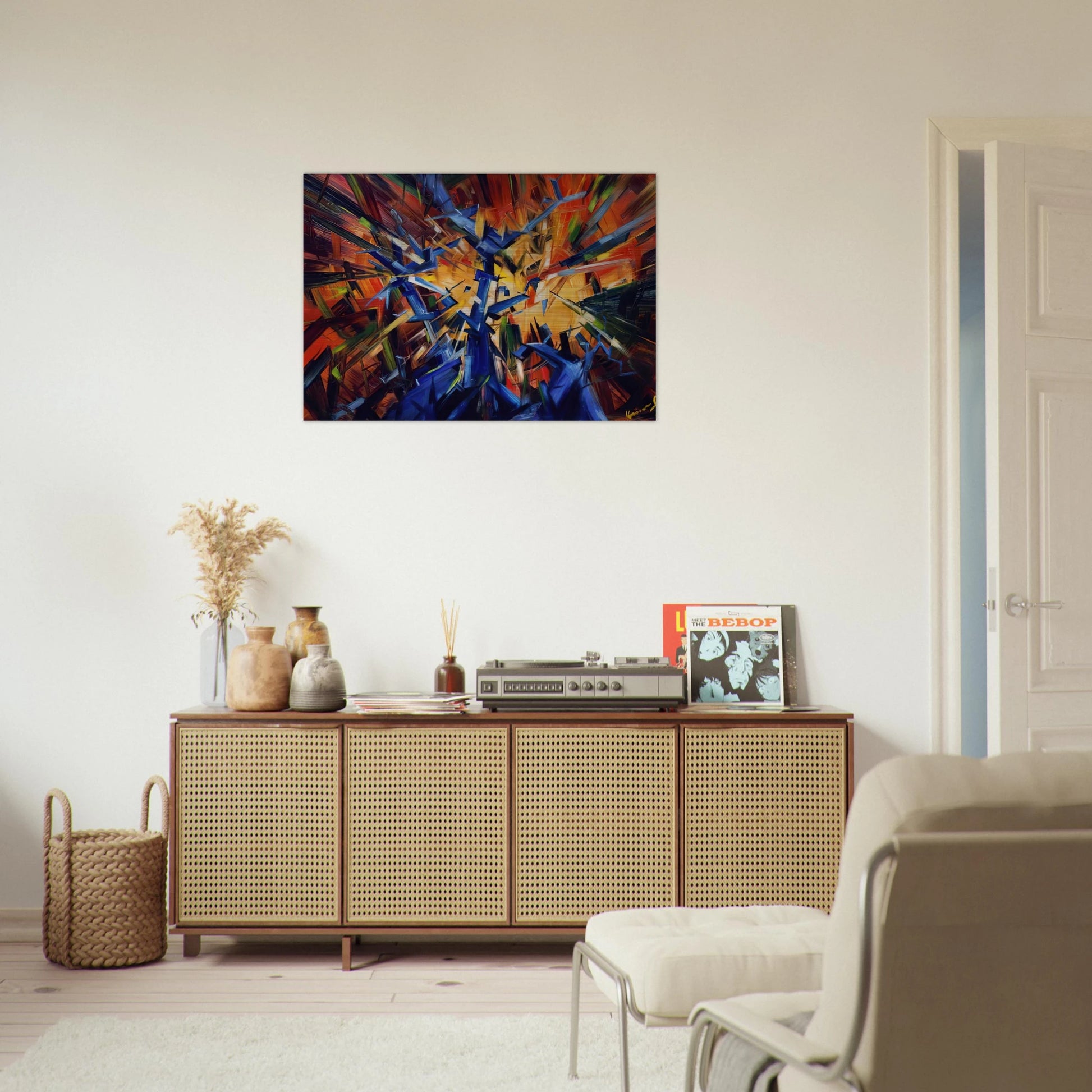 Untitled - 1966 - Konrad Zuse Brushed Aluminum Print - 70x100 cm / 28x40 inches | Konrad Zuse Aluminum Print | Konrad Zuse Prints