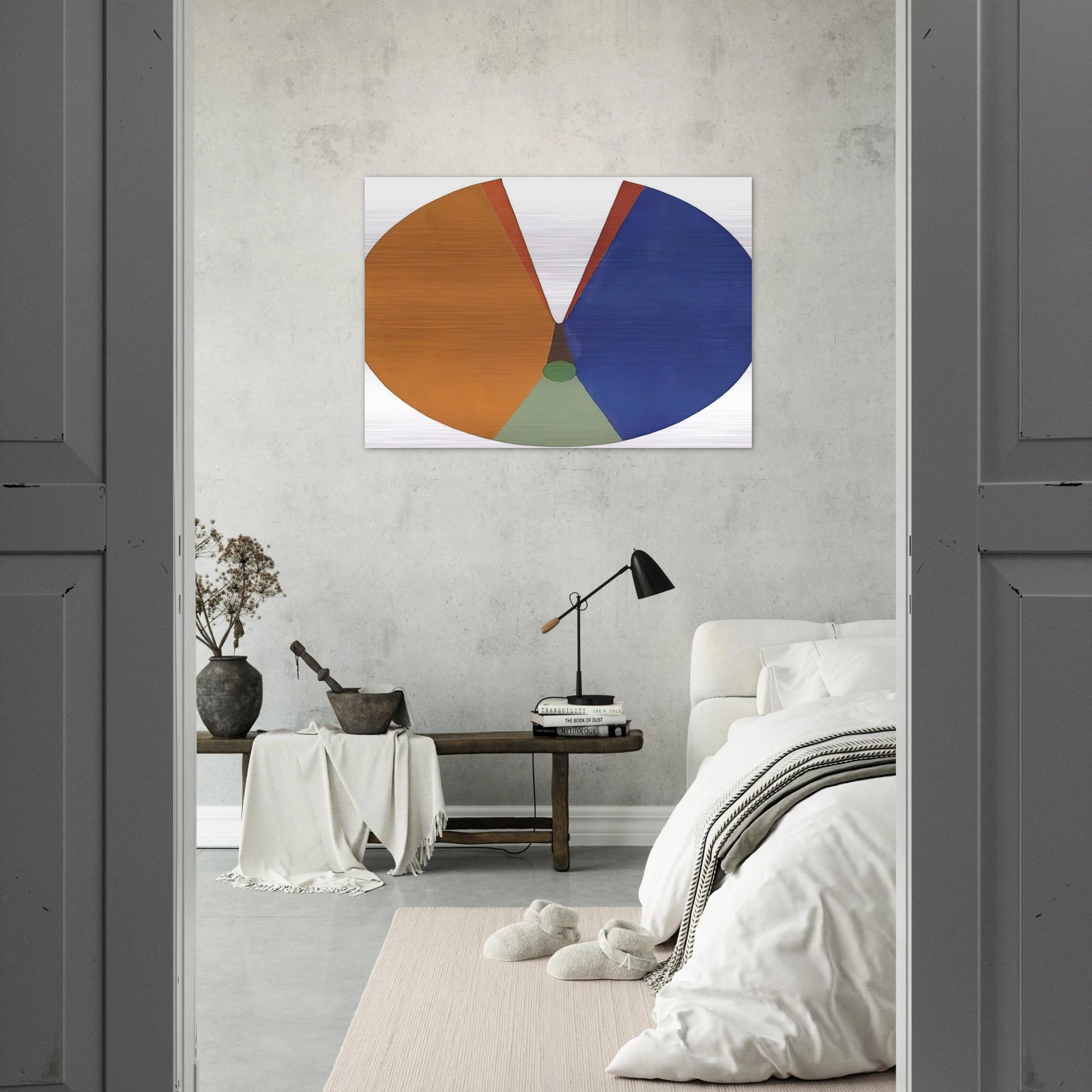 Pintura Madí - 1948 - Gyula Kosice Brushed Aluminum Print - 70x100 cm / 28x40 inches | Gyula Kosice Aluminum Print | Gyula Kosice Prints