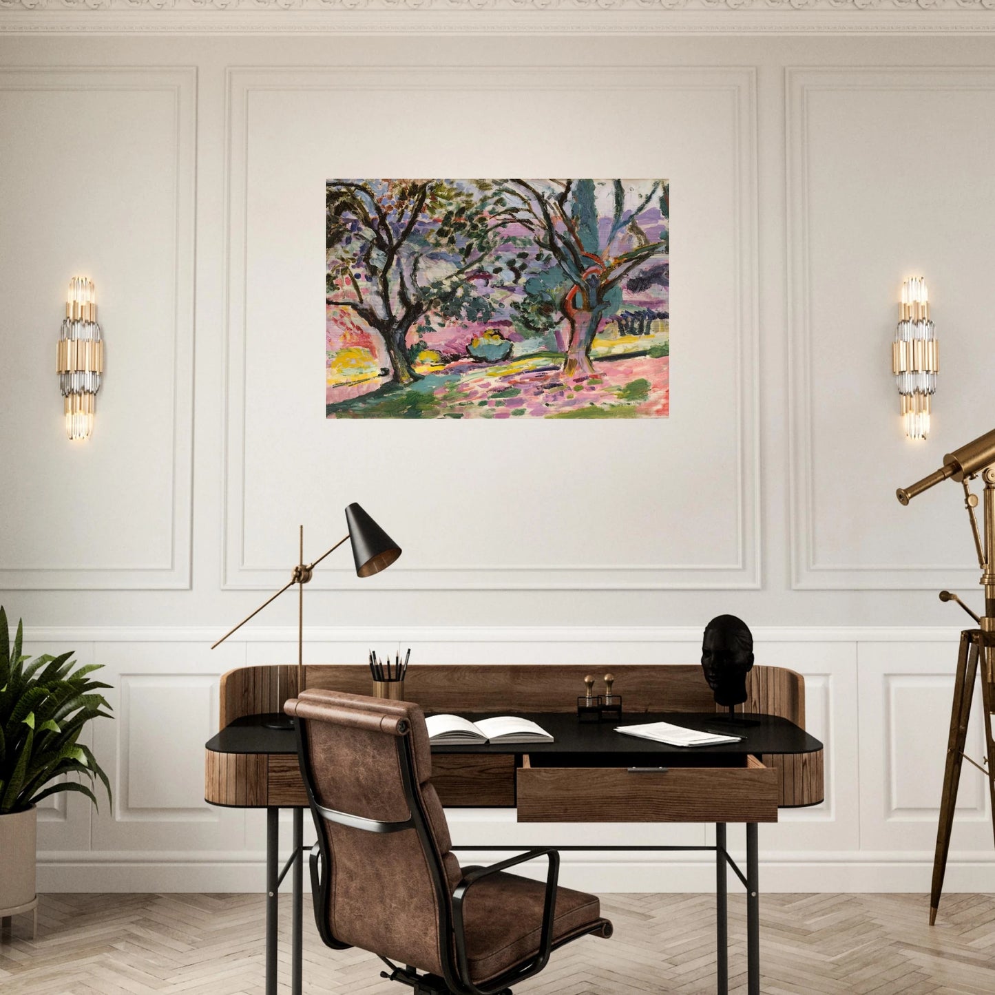 OLIVE TREES AT COLLIOURE 1906 - Henri Matisse Brushed Aluminum Print - 70x100 cm / 28x40 inches | Henri Matisse Aluminum Print | Henri Matisse Prints