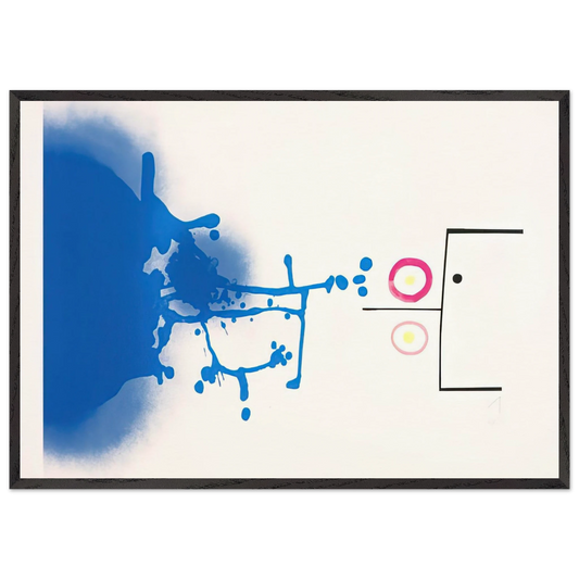 SUN AND SKY 1979 - Victor Pasmore 70x100 cm / 28x40 inches Framed Art Print – Black Wooden Frame