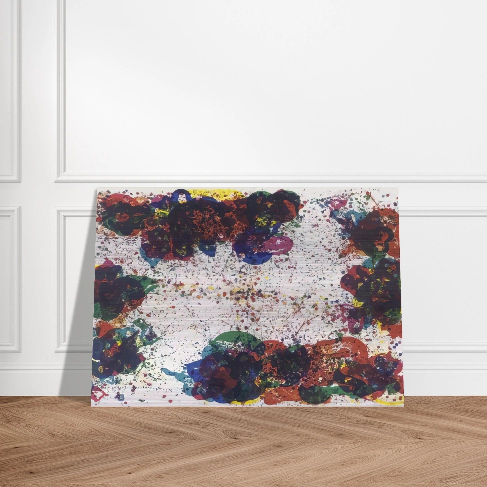 Coral Lyre Nine - Sam Francis Brushed Aluminum Print - 70x100 cm / 28x40 inches | Sam Francis Aluminum Print | Sam Francis Prints