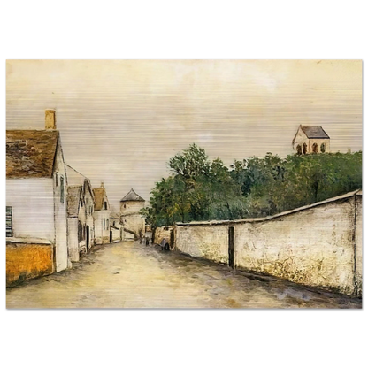 LANDSCAPE - Maurice Utrillo Brushed Aluminum Print - 70x100 cm / 28x40 inches | Maurice Utrillo Aluminum Print | Maurice Utrillo Prints