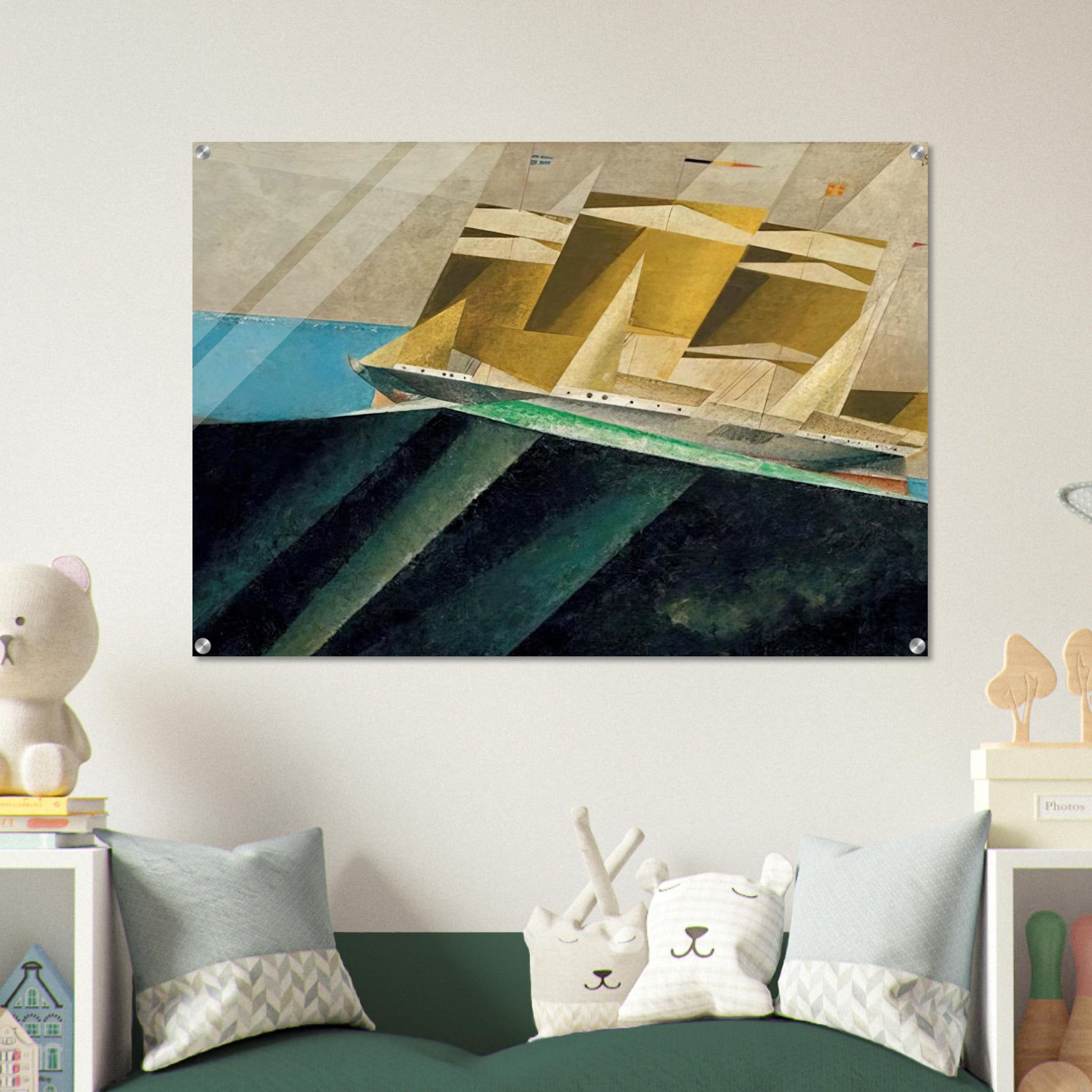 MID OCEAN 1937 - Lyonel Feininger Acrylic Print - 70x100 cm / 28x40″ inches