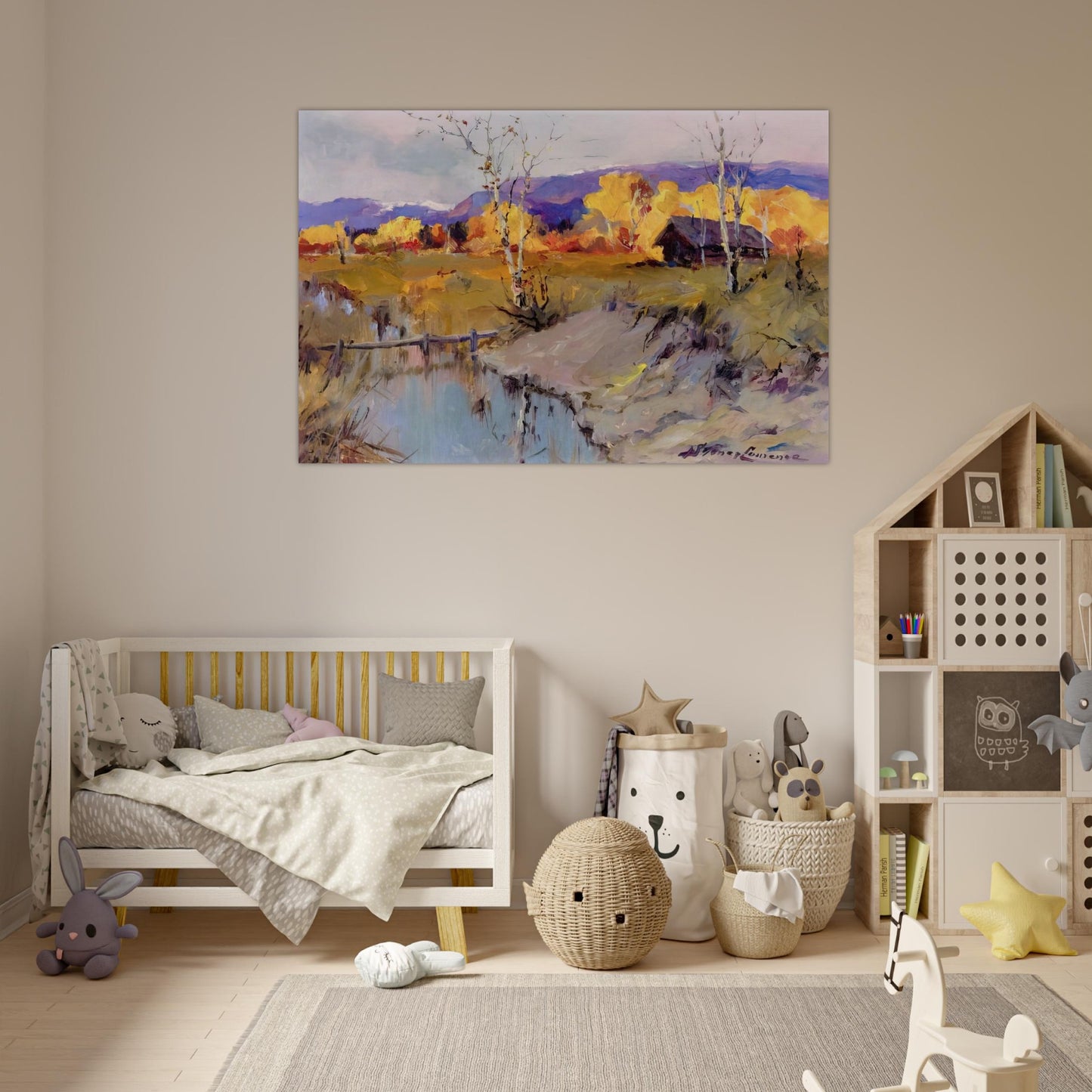 Autumn Morning - Romanticism - Sydney Laurence Art Prints - 100x150 cm / 40x60″ inches | Sydney Laurence Poster | Sydney Laurence Prints