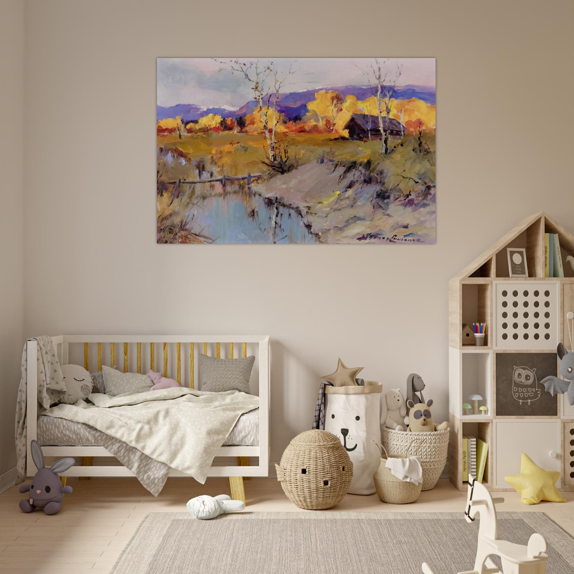 Autumn Morning - Romanticism - Sydney Laurence Art Prints - 100x150 cm / 40x60″ inches | Sydney Laurence Poster | Sydney Laurence Prints