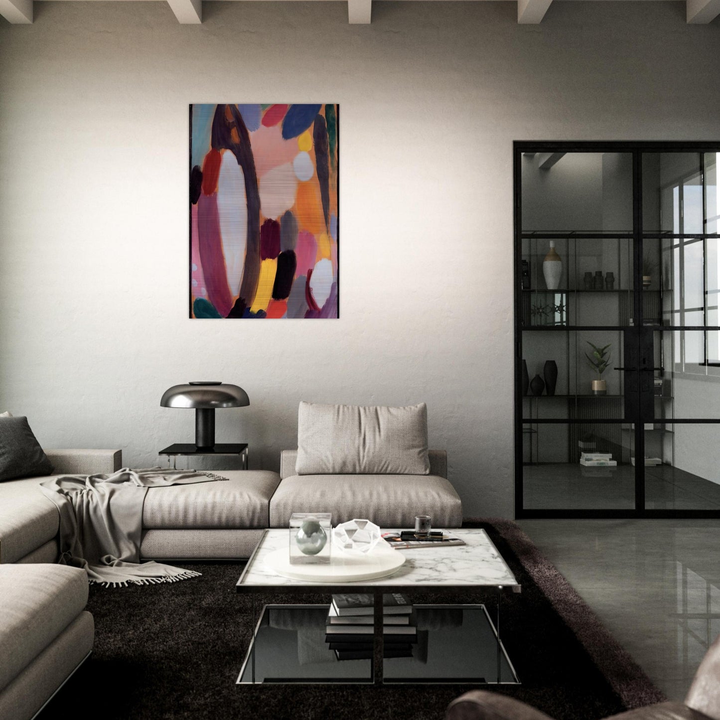 VARIATION 1918 - Alexej von Jawlensky Brushed Aluminum Print - 70x100 cm / 28x40 inches | Alexej von Jawlensky Aluminum Print | Alexej von Jawlensky Prints