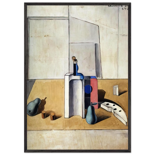 STILL LIFE 7 N2 - Salvador Dali 70x100 cm / 28x40 inches Framed Art Print – Black Wooden Frame