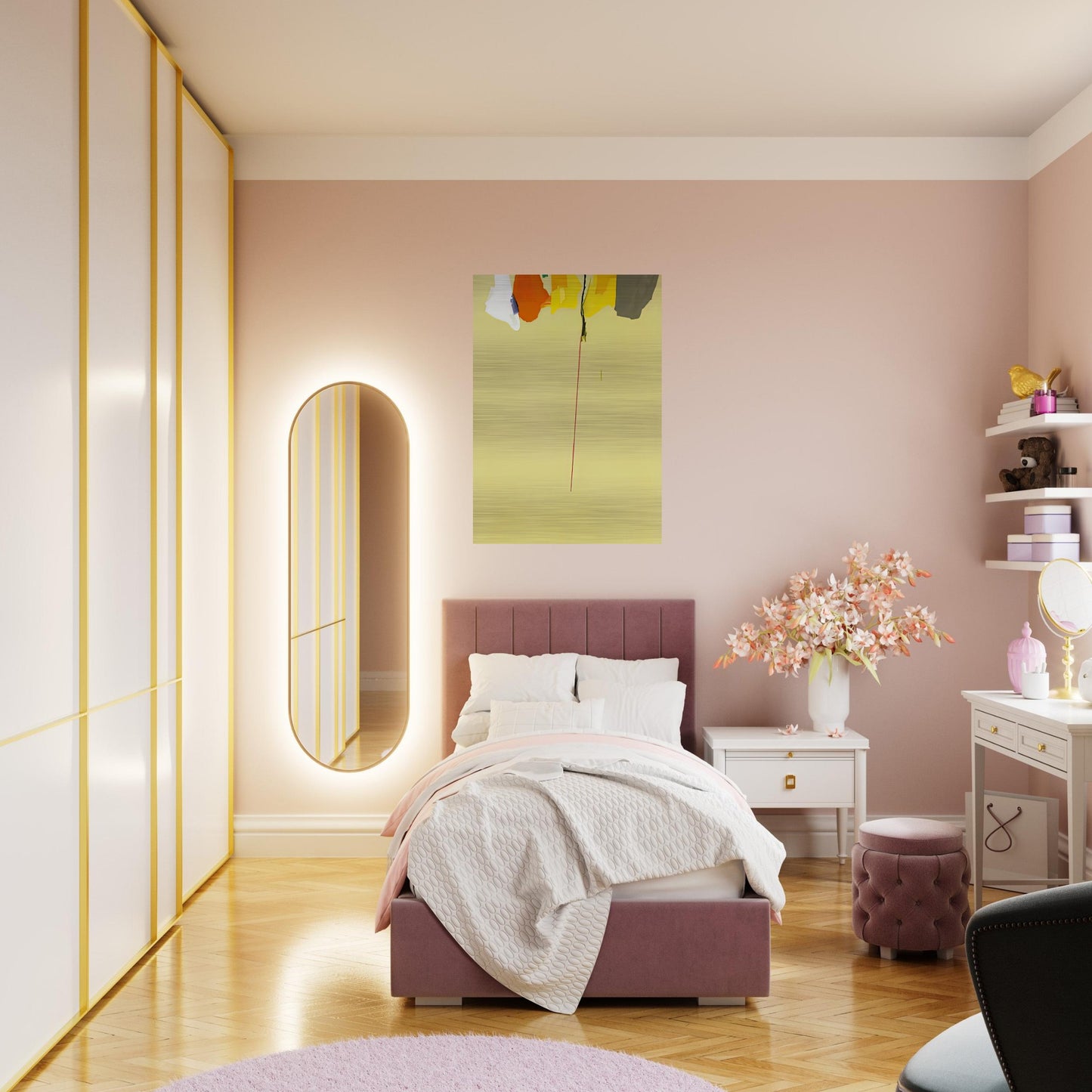 Rapunzel, 1974- - Helen Frankenthaler Brushed Aluminum Print - 70x100 cm / 28x40 inches | Helen Frankenthaler Aluminum Print | Helen Frankenthaler Prints