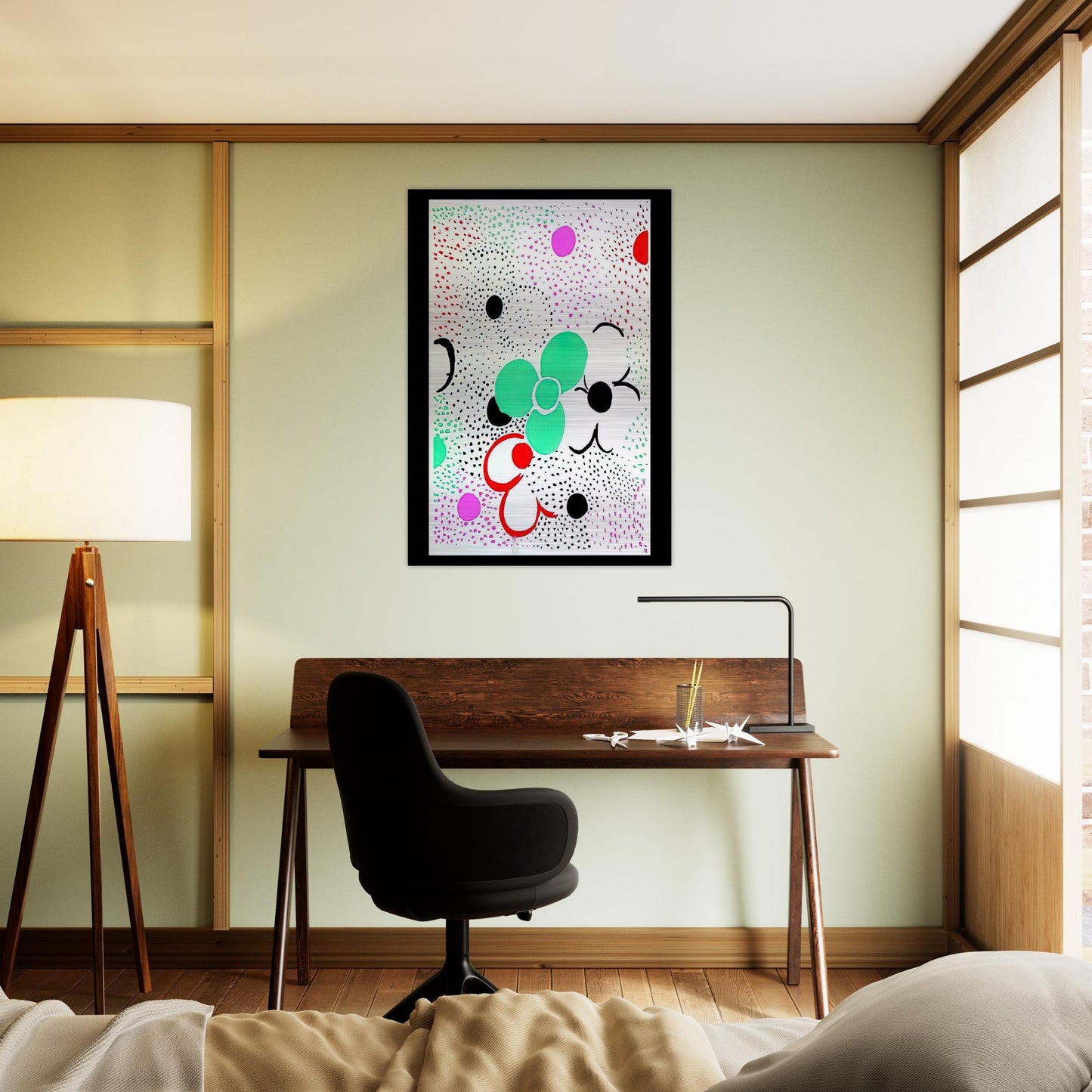 COMPOSITION - Sonia Delaunay Brushed Aluminum Print - 70x100 cm / 28x40 inches | Sonia Delaunay Aluminum Print | Sonia Delaunay Prints