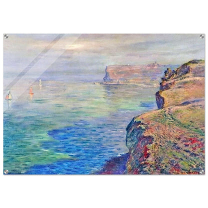 Cliff at Grainval near Fecamp - claude monet Acrylic Print - 70x100 cm / 28x40″ inches