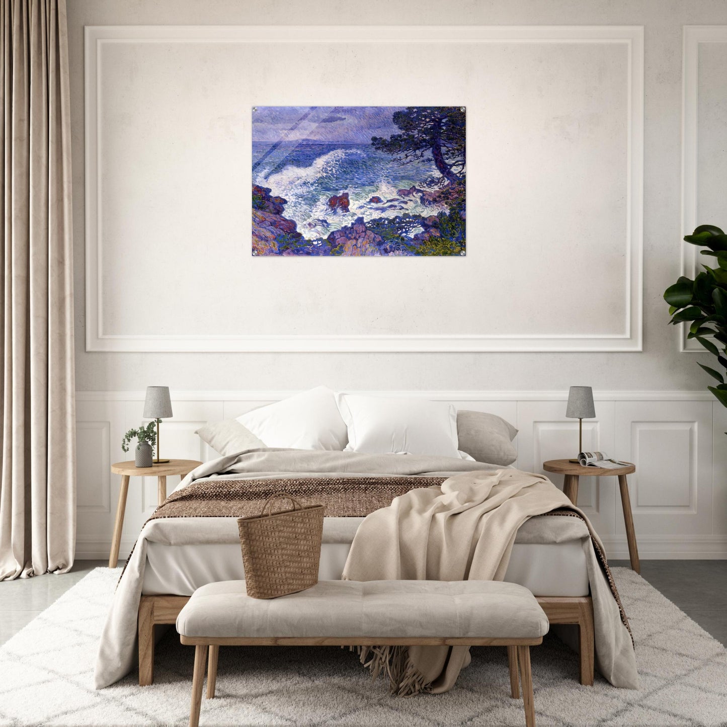EAST WIND 1904 - Theo van Rysselberghe Acrylic Print - 70x100 cm / 28x40″ inches