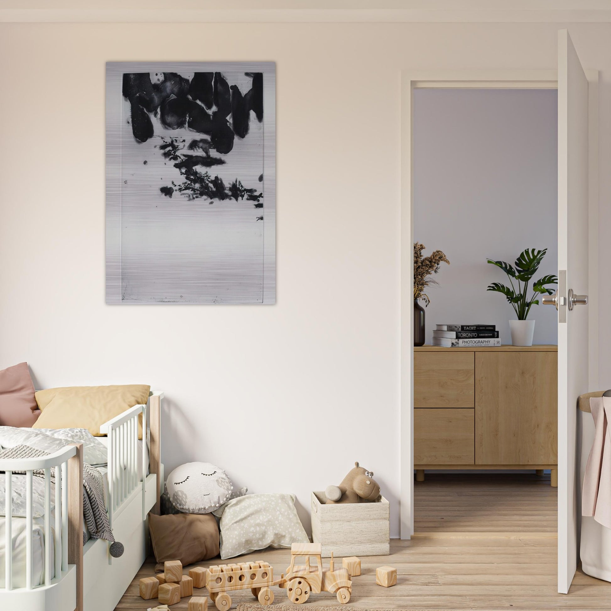GENESIS 1982 - Zao Wou-Ki Brushed Aluminum Print - 70x100 cm / 28x40 inches | Zao Wou-Ki Aluminum Print | Zao Wou-Ki Prints