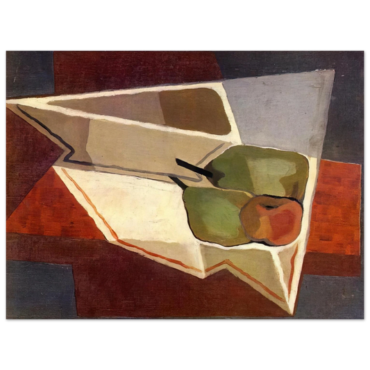 Juan Gris - FRUIT WITH BOWL 1926  75x100 cm / 30x40inches Fine Art Poster