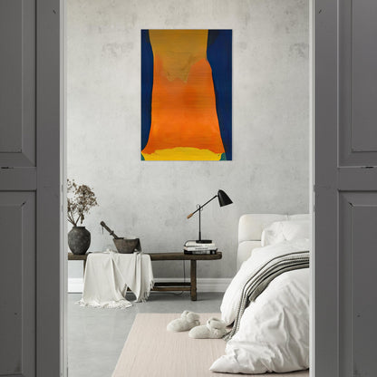 Orange Mood, 1963-64- - Helen Frankenthaler Brushed Aluminum Print - 70x100 cm / 28x40 inches | Helen Frankenthaler Aluminum Print | Helen Frankenthaler Prints