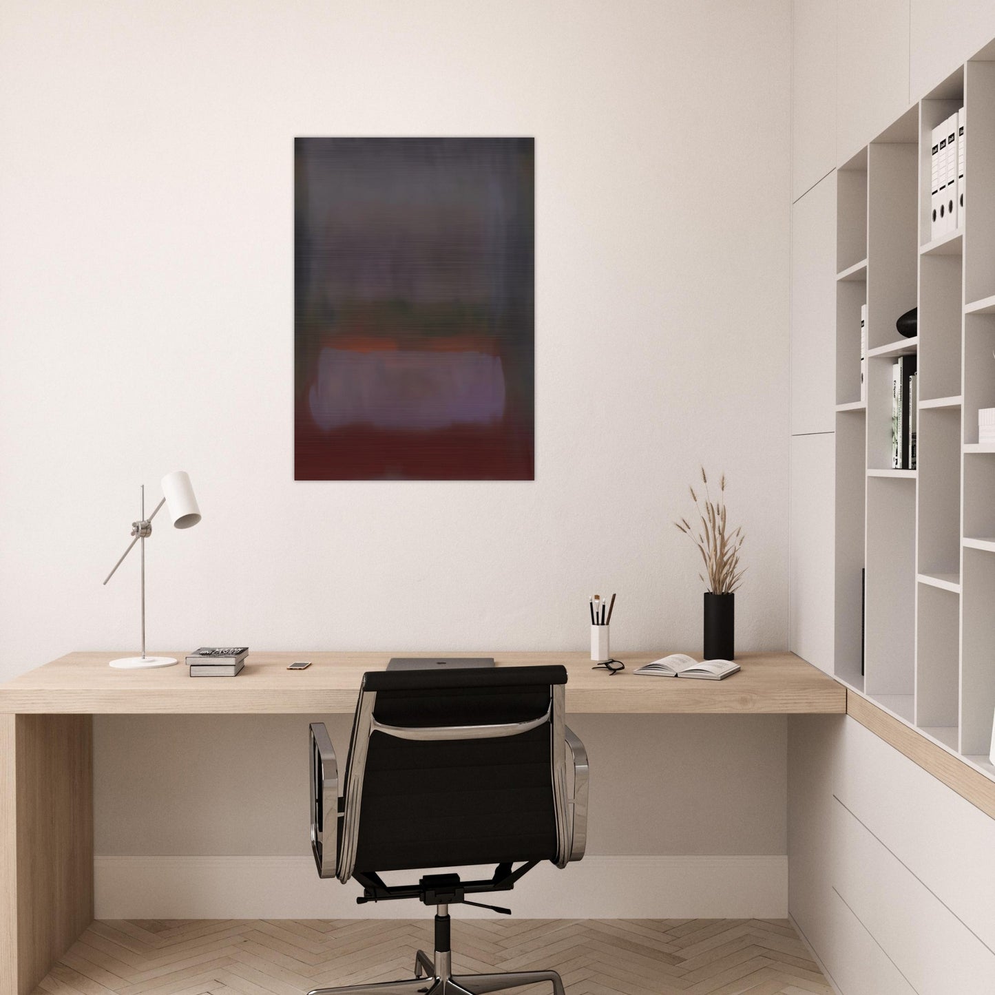 UNTITLED 1967 - Esteban Vicente Brushed Aluminum Print - 70x100 cm / 28x40 inches | Esteban Vicente Aluminum Print | Esteban Vicente Prints