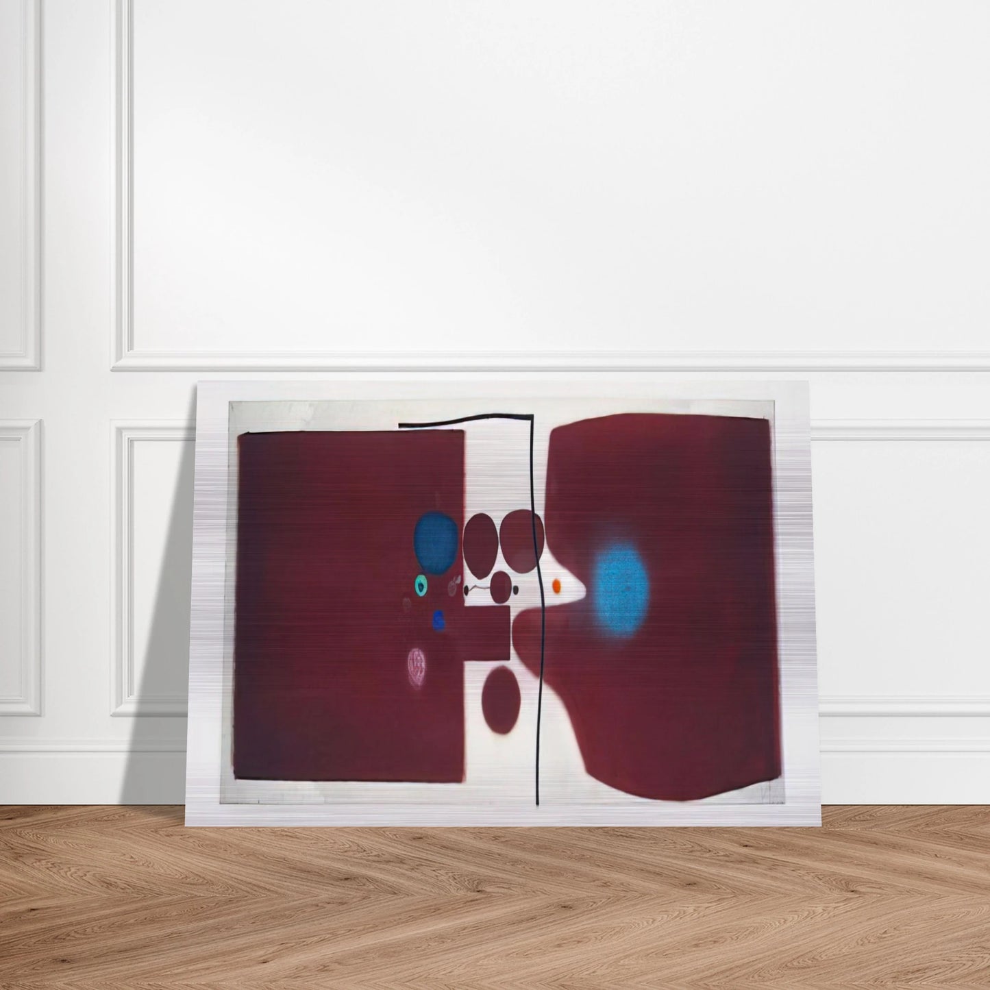 BROWN SYMPHONY 1979 - Victor Pasmore Brushed Aluminum Print - 70x100 cm / 28x40 inches | Victor Pasmore Aluminum Print | Victor Pasmore Prints