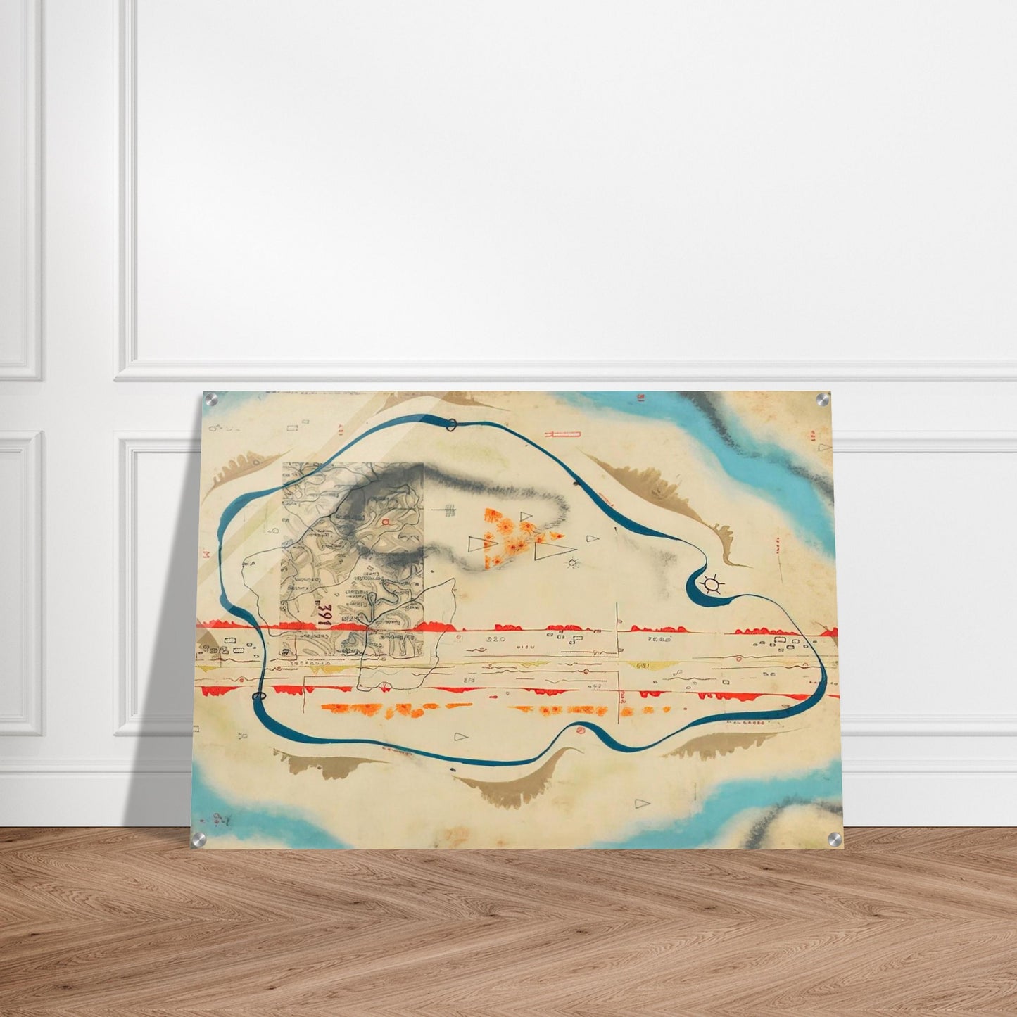 Cosmic Map - 1930 - Bruno Munari Acrylic Print - 70x100 cm / 28x40″ inches